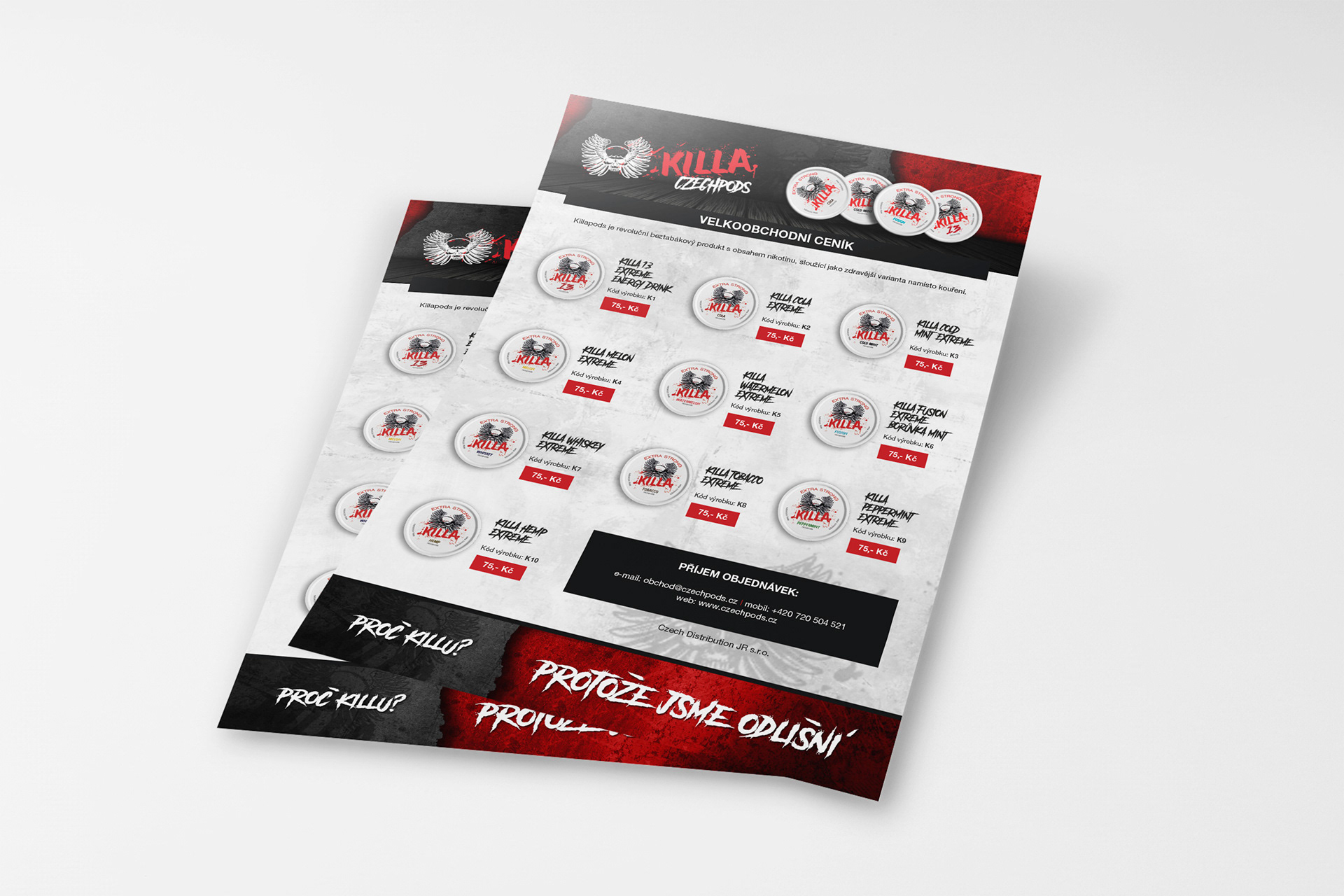 Produktová nabídka - Killa