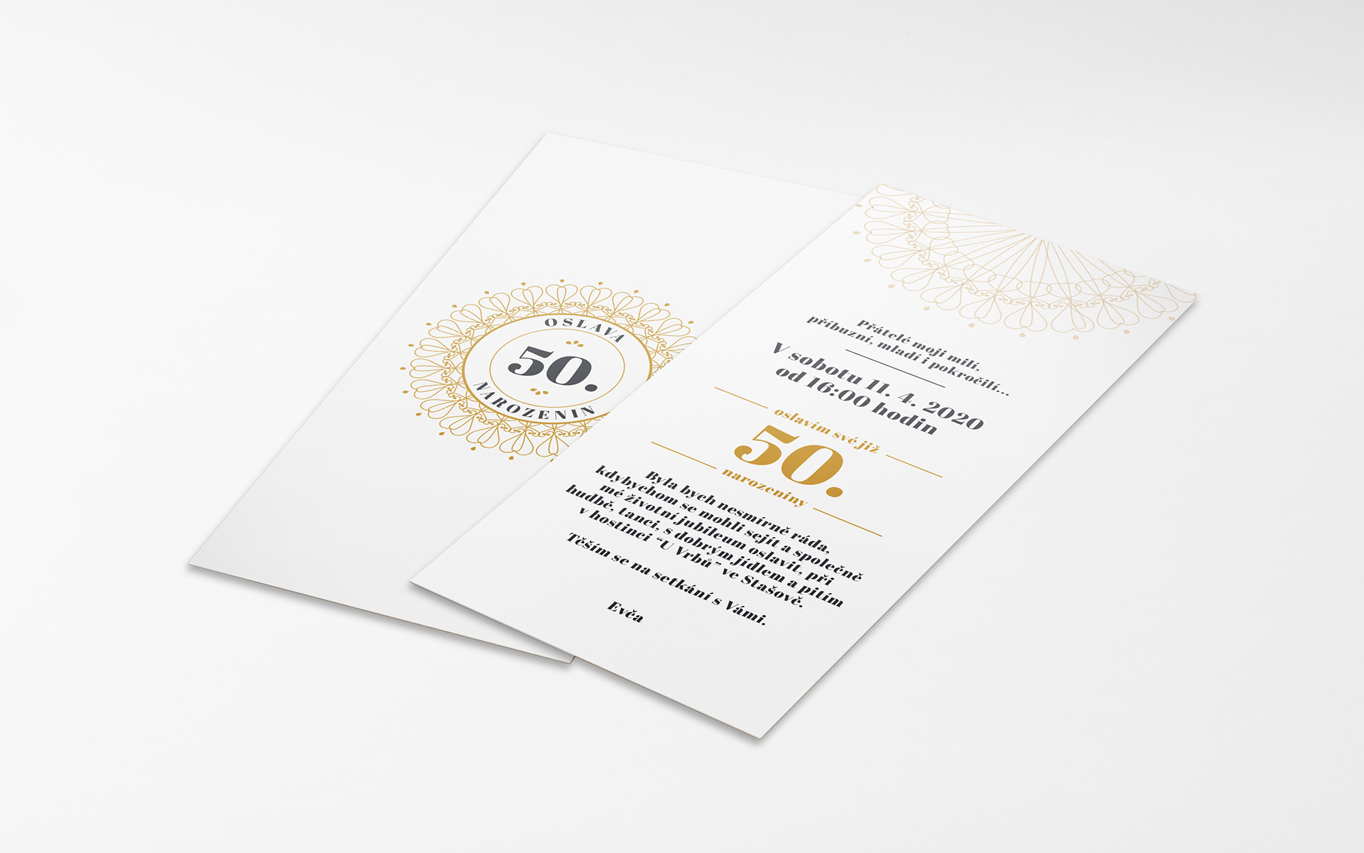 Pozvánka na 50. narozeniny - Macourková