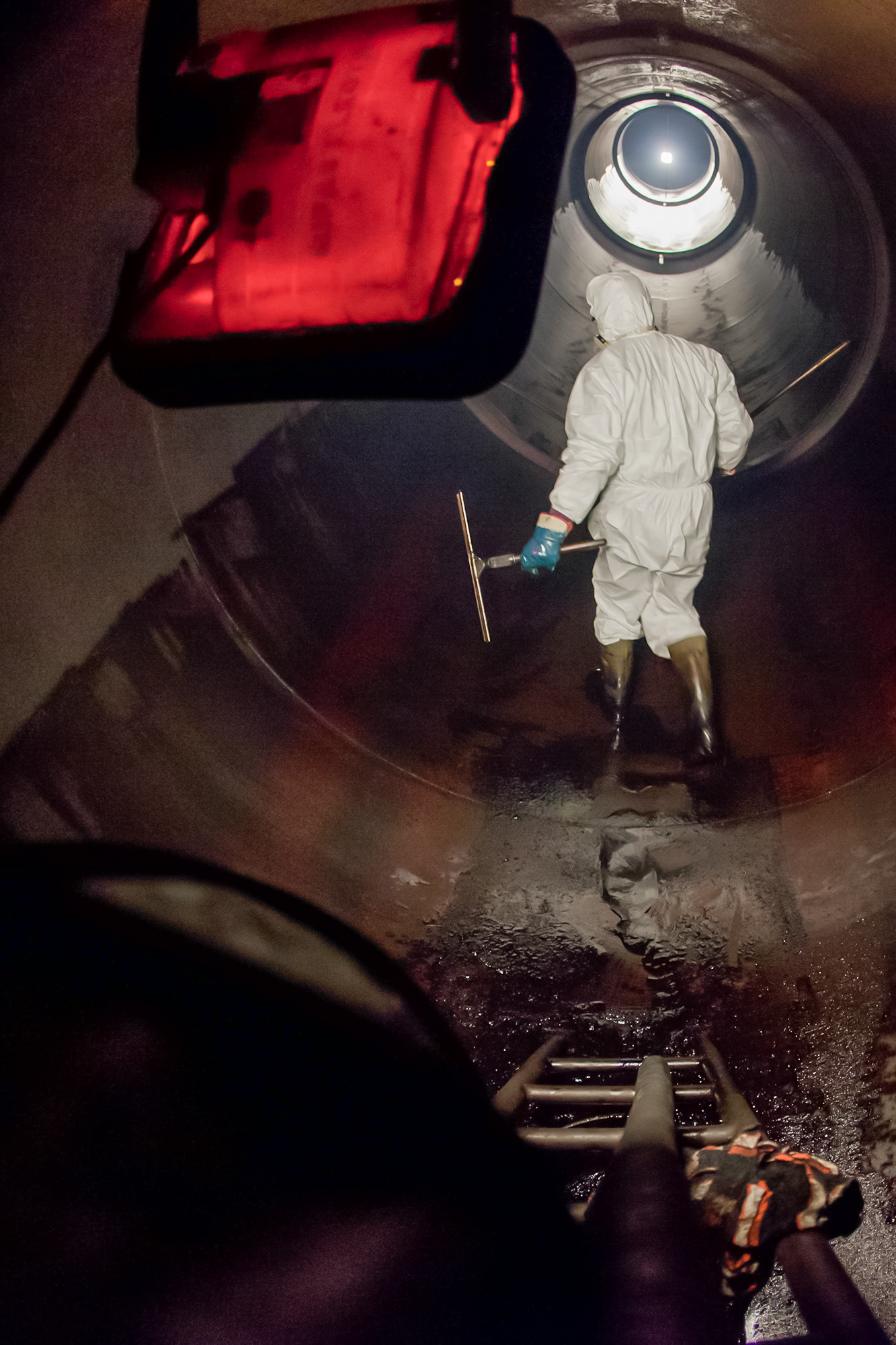 Démentellement des cuve de mazout du la Tour RTS