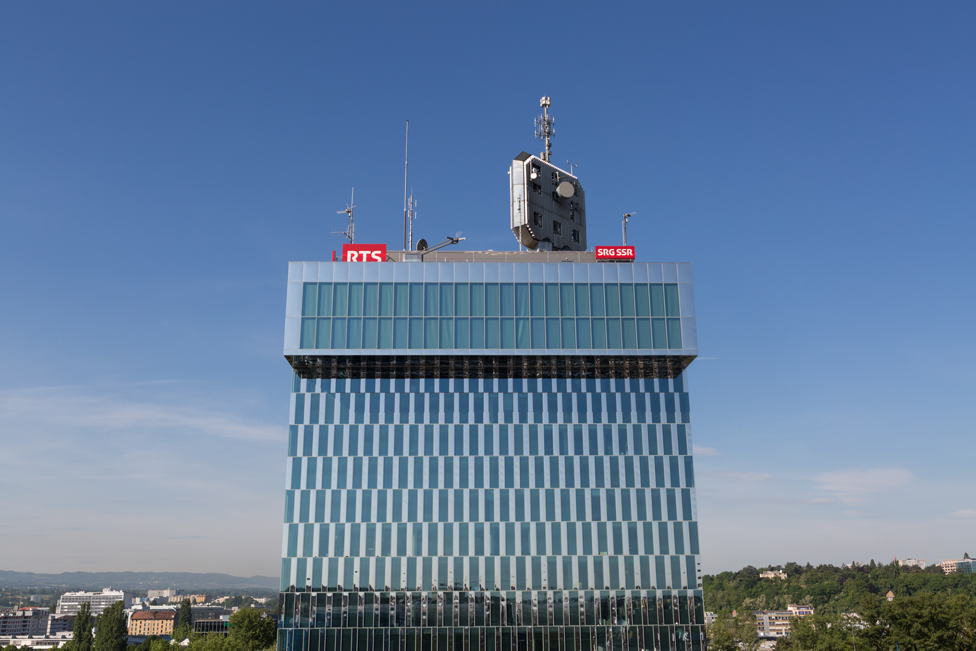 La tour RTS à Genève