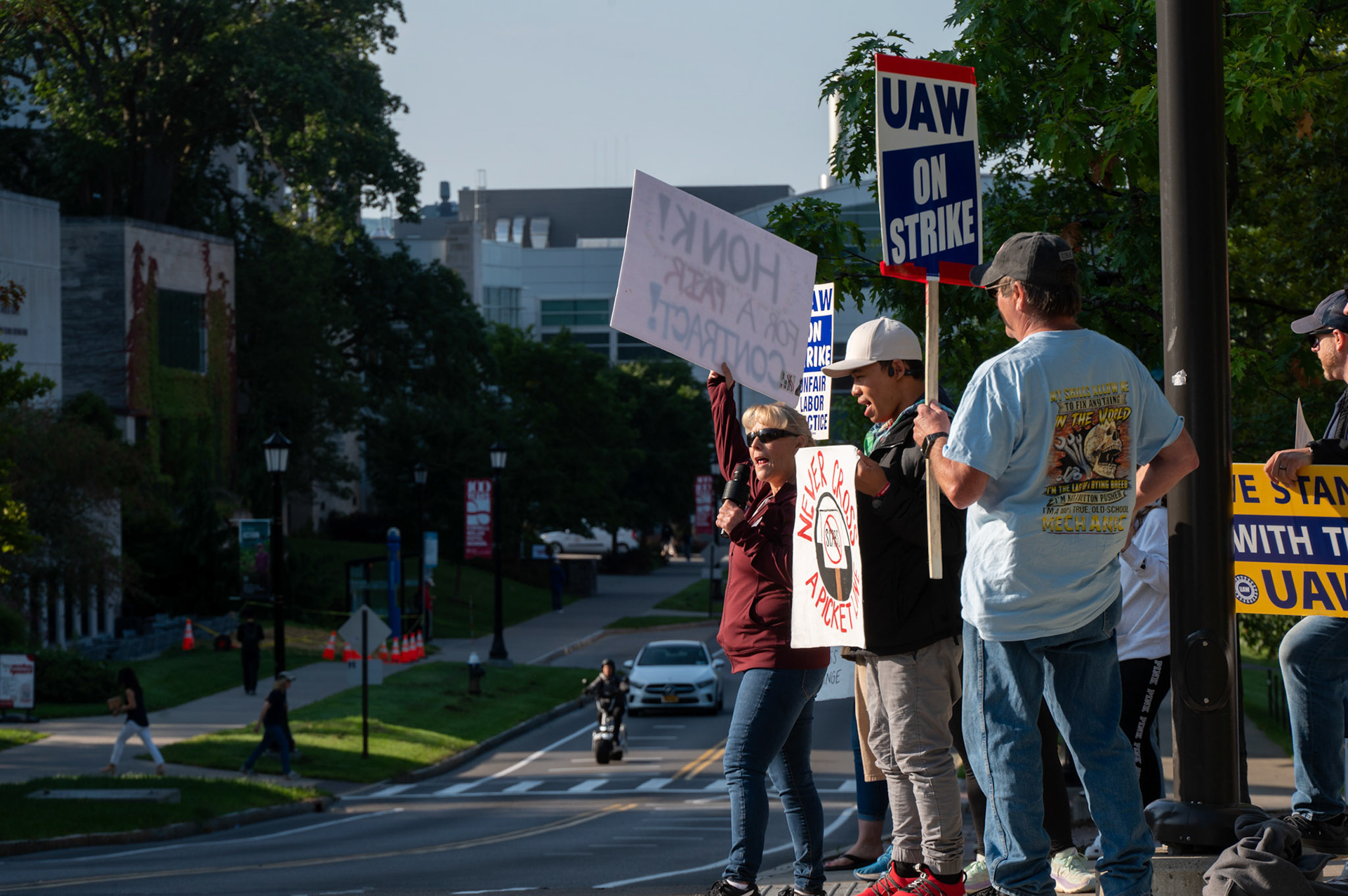 UAW 2300 Strike on their 5th day. Day hall, August 23rd, 2024. (Ming DeMers/Sun Photography Editor)