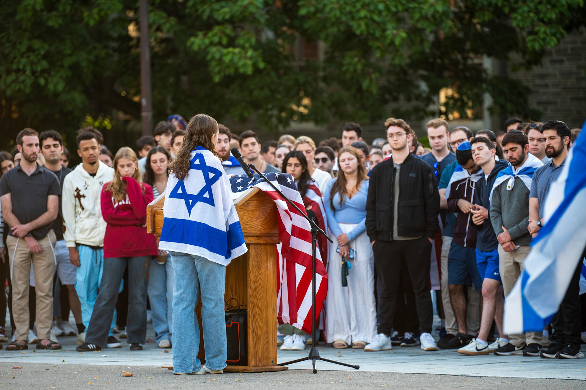 Cornellians for Israel holds a vigil at Ho Plaza on September 2nd, 2024. (Ming DeMers/Sun Photography Editor)