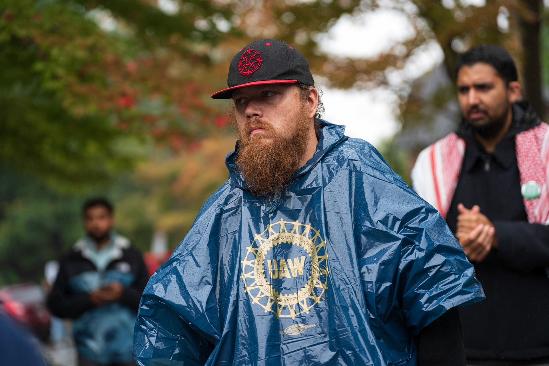 UAW representatives were at the CGSU Just Cause rally, Bailey Hall, Oct 2, 2024. (Ming DeMers/Sun Photography Editor)