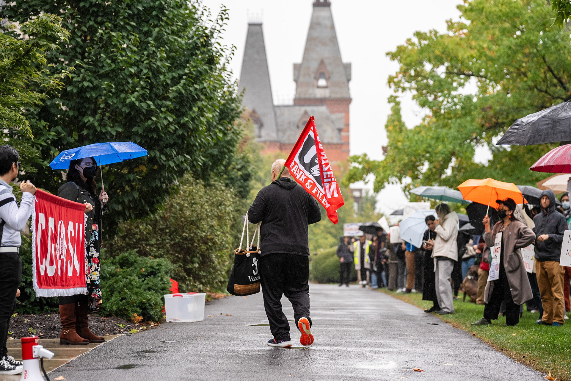 The CGSU Just Cause rally, Day Hall Oct 2, 2024. (Ming DeMers/Sun Photography Editor)