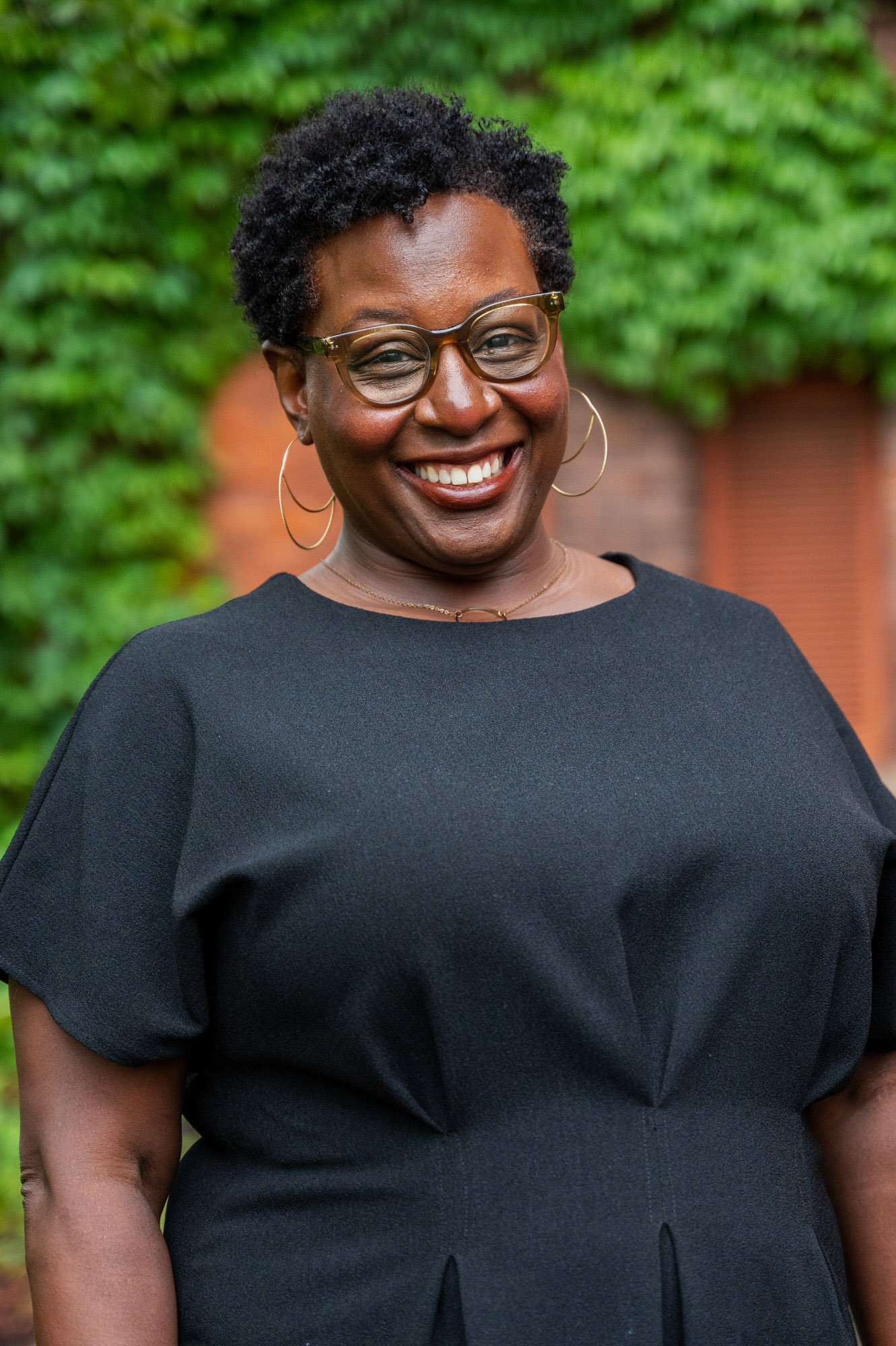 Dean of Students Marla Love outside of Barnes Hall.