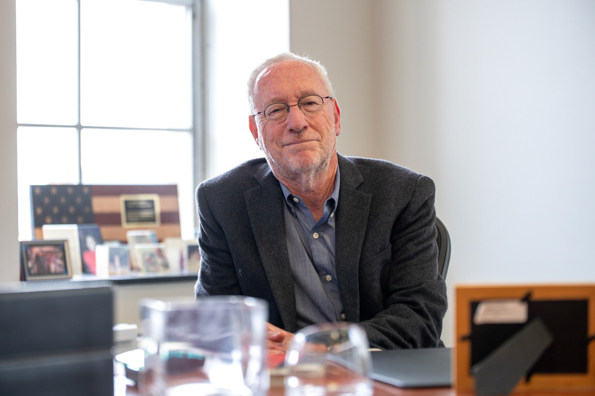 Interim President Michael Kotlikoff Portrait, Day Hall, Sept 9, 2024. (Ming DeMers/Sun Photography Editor)
