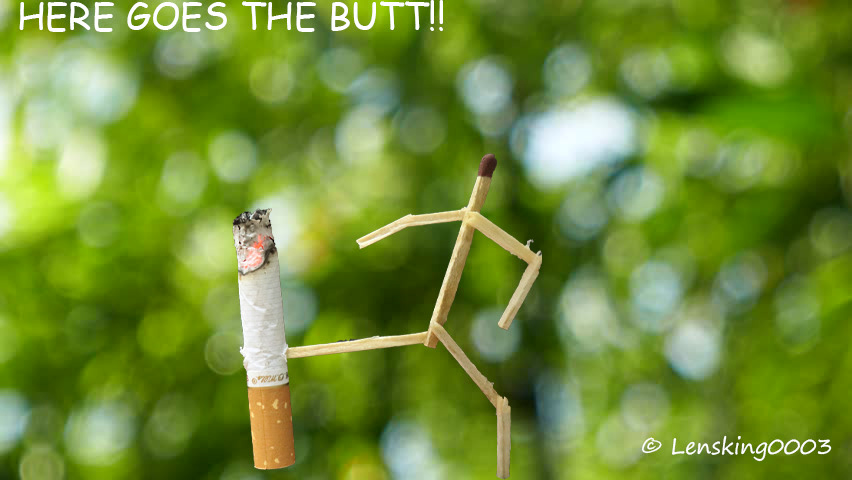 here goes the butt!!