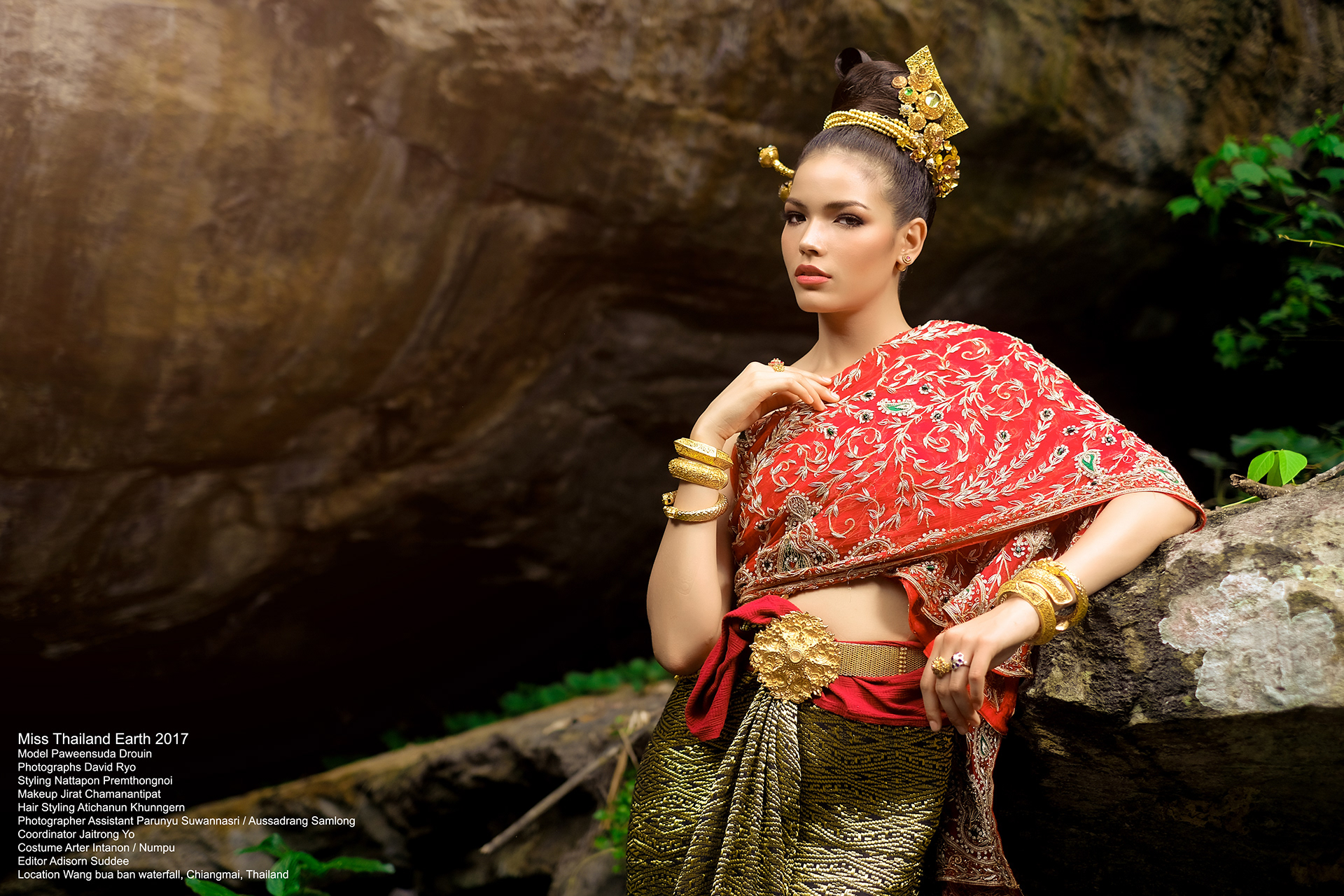 David Ryo - Lanna Thai Traditional Costume by Miss Thailand Earth