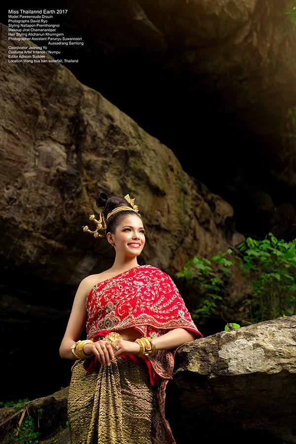 David Ryo - Lanna Thai Traditional Costume by Miss Thailand Earth