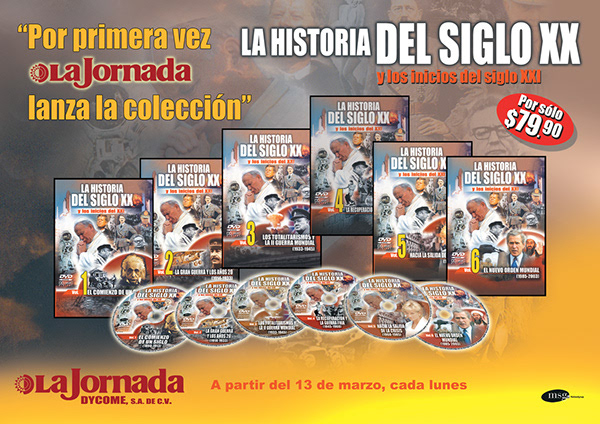Cartel promocional de la colección La Historia del Siglo XX para la Jornada.