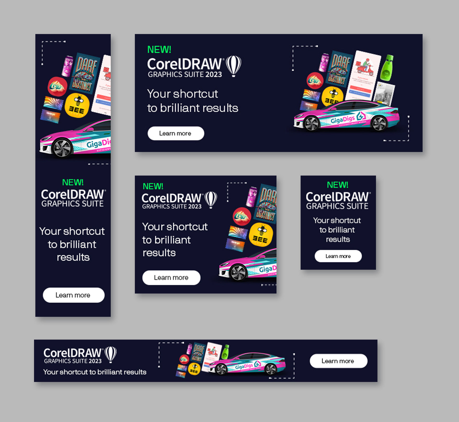 CorelDRAW Graphics Suite 2023 Web Banners