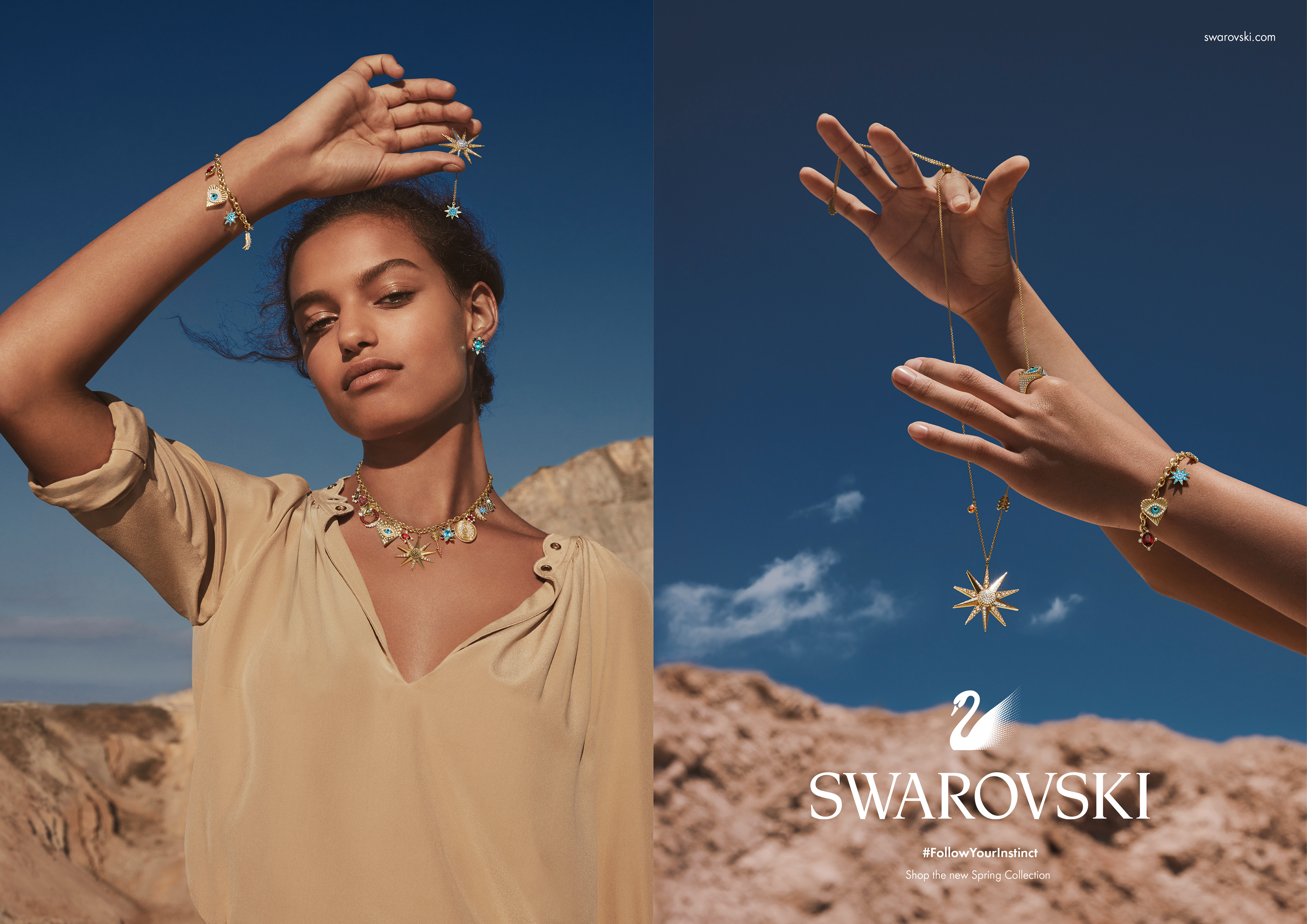 Campagne pour Swarovski - collection Spring - 2017 - Photographe : David Gomes Maestre