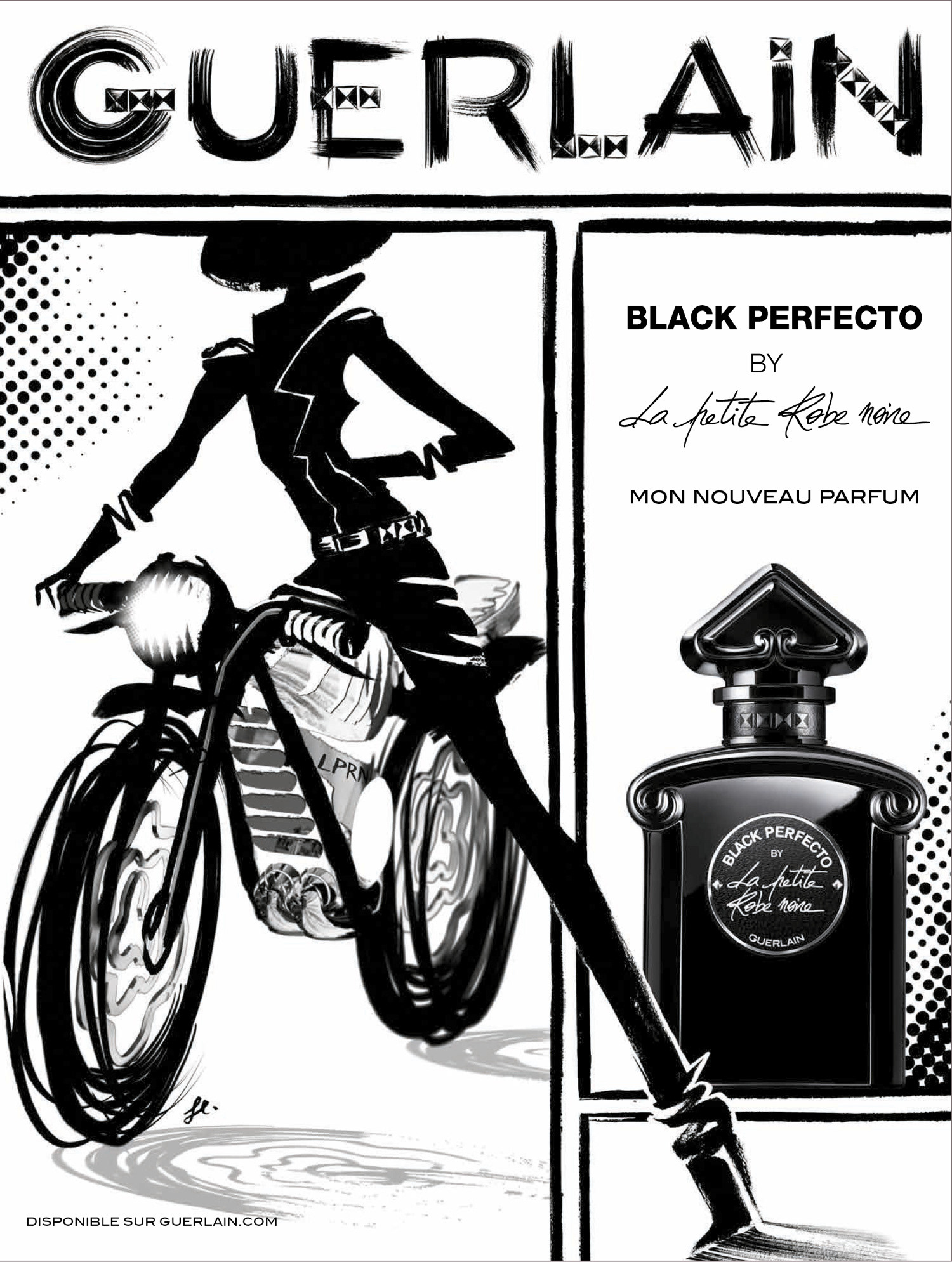 Arwen de Puyraimond directrice artistique freelance portfolio Guerlain la petite robe noire black perfecto