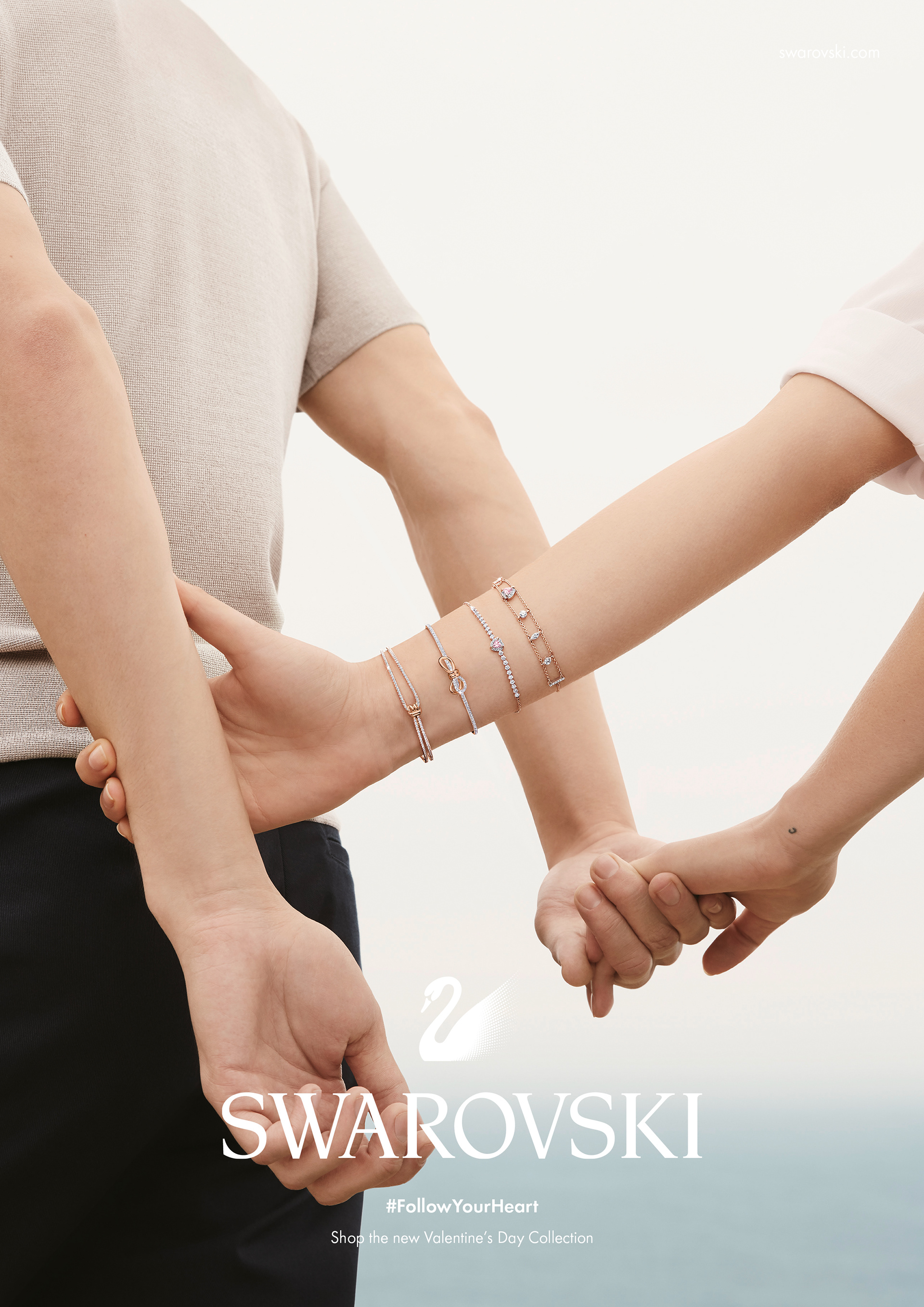Campagne pour Swarovski - collection Valentine’s Day - 2018 - Photographe : David Gomes Maestre