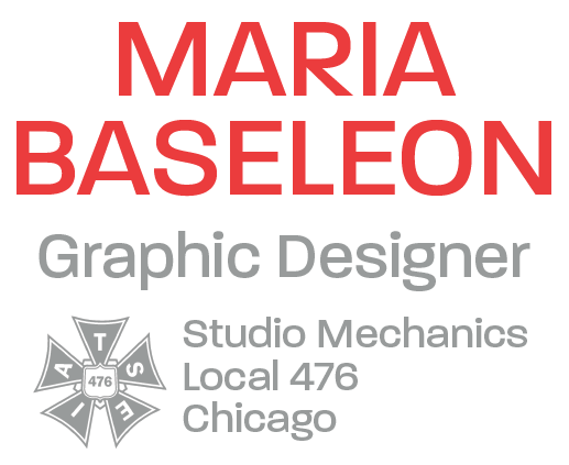 Maria Baseleon - Graphic Designer - IATSE 476
