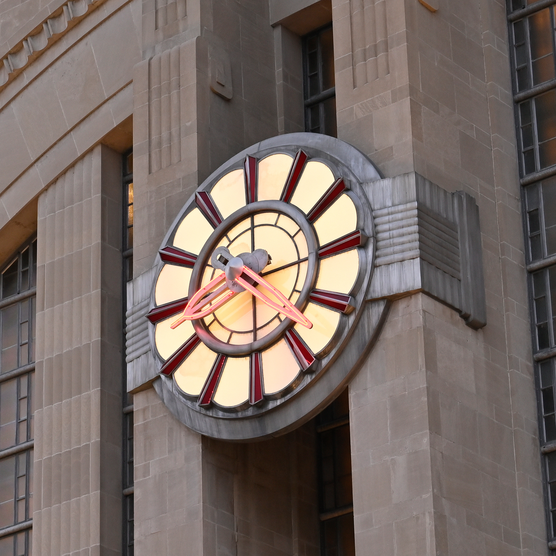 Art Deco Clock at Union Station in Cincinnati, OH