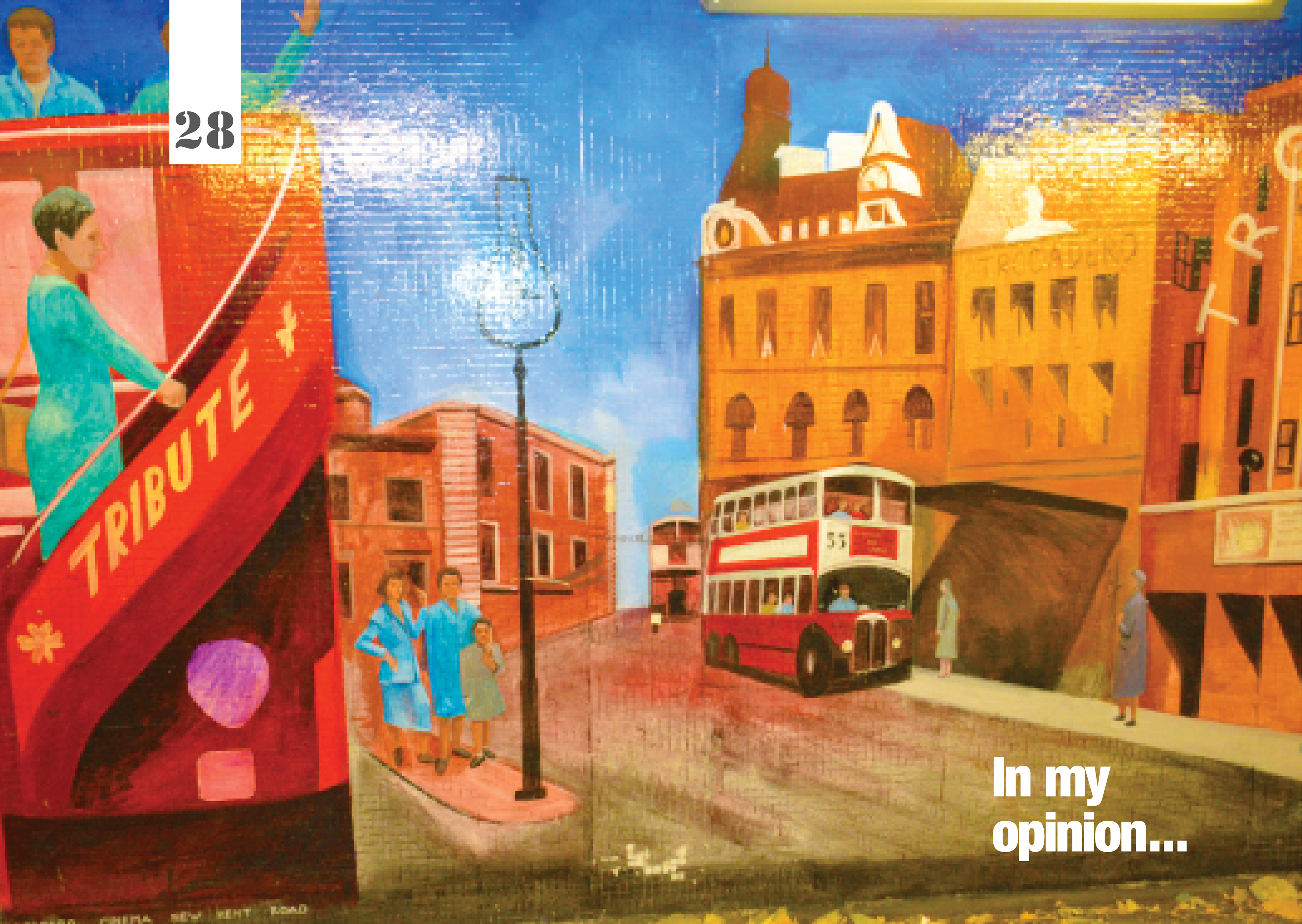 Artwork from pedestrian subways of Elephant and Castle