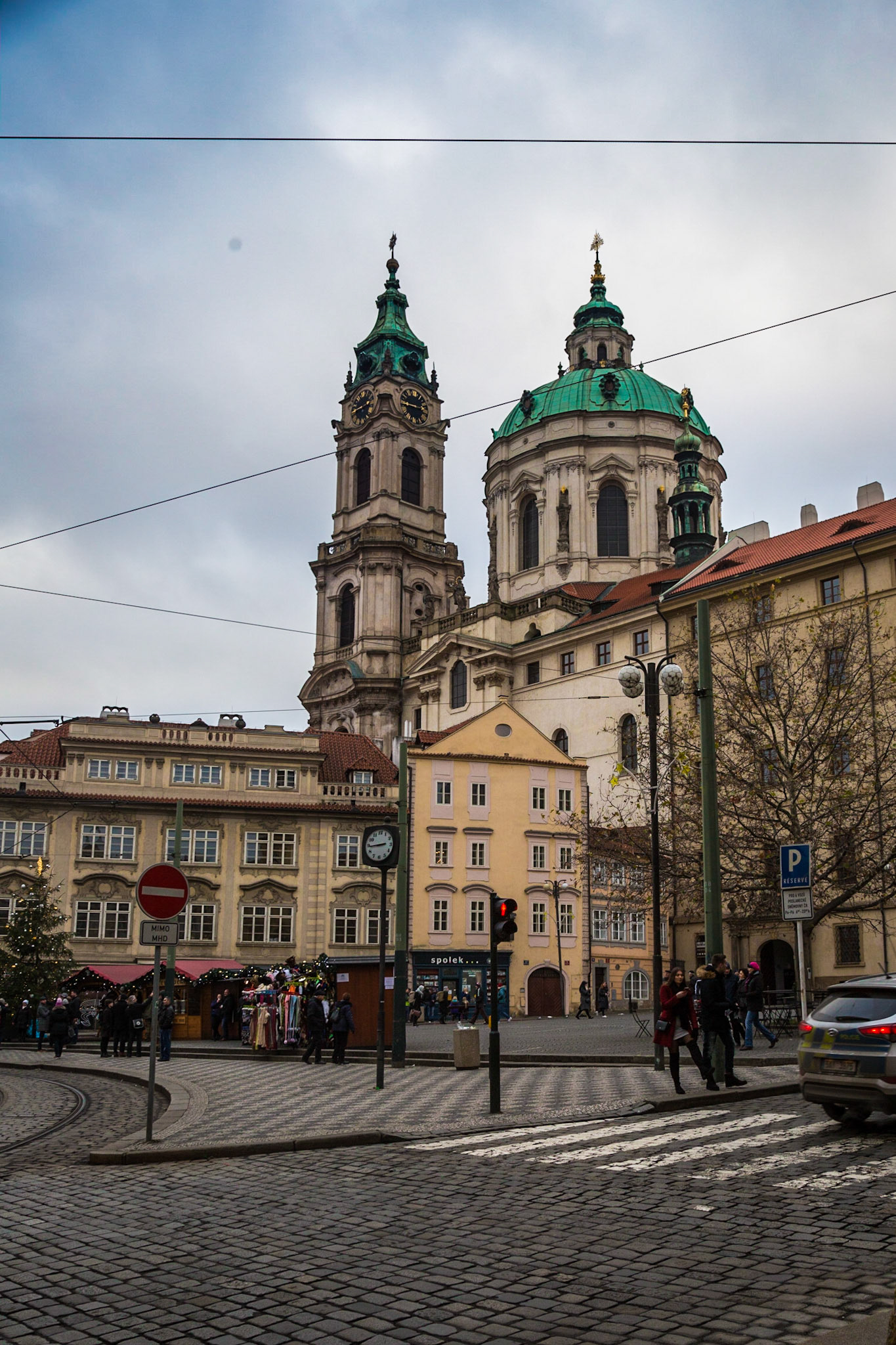 Malostranske Str - Vez Kostela Museum and St. Nicholas in Background