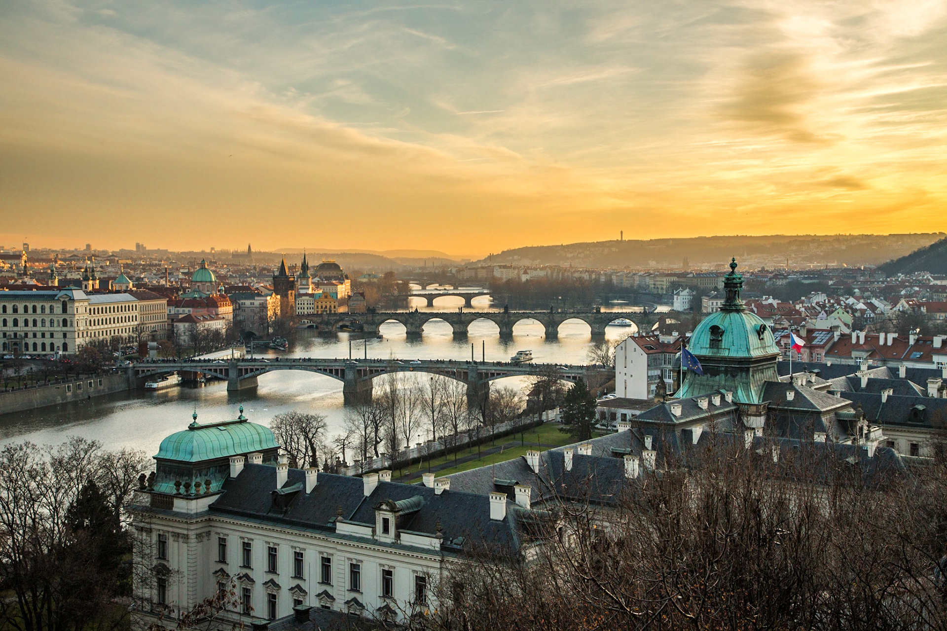 view from Letna Park