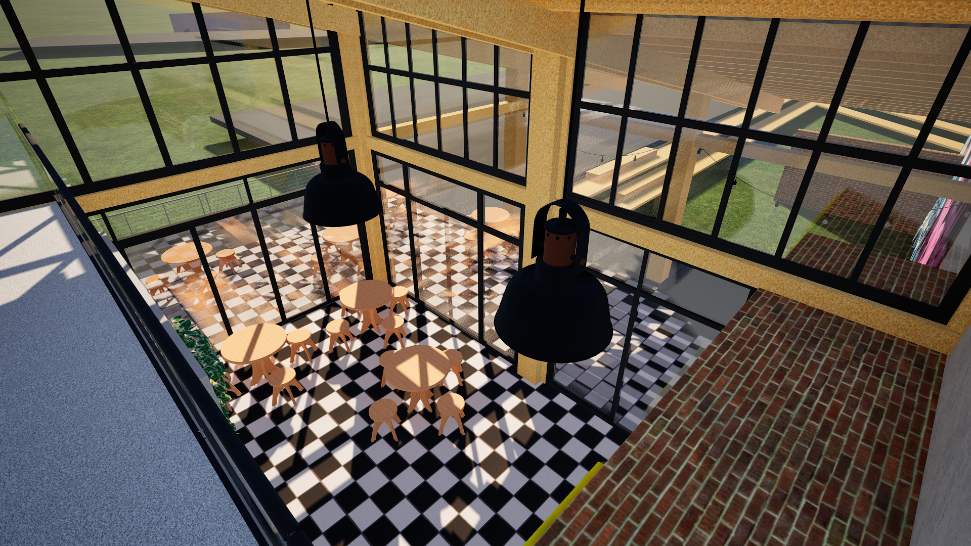 Inside Cafe Area from Mezzanine Floor