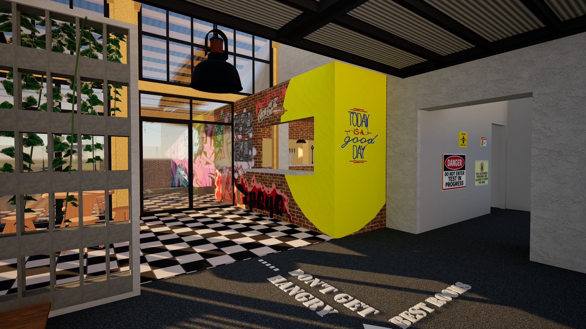 Self-service area
