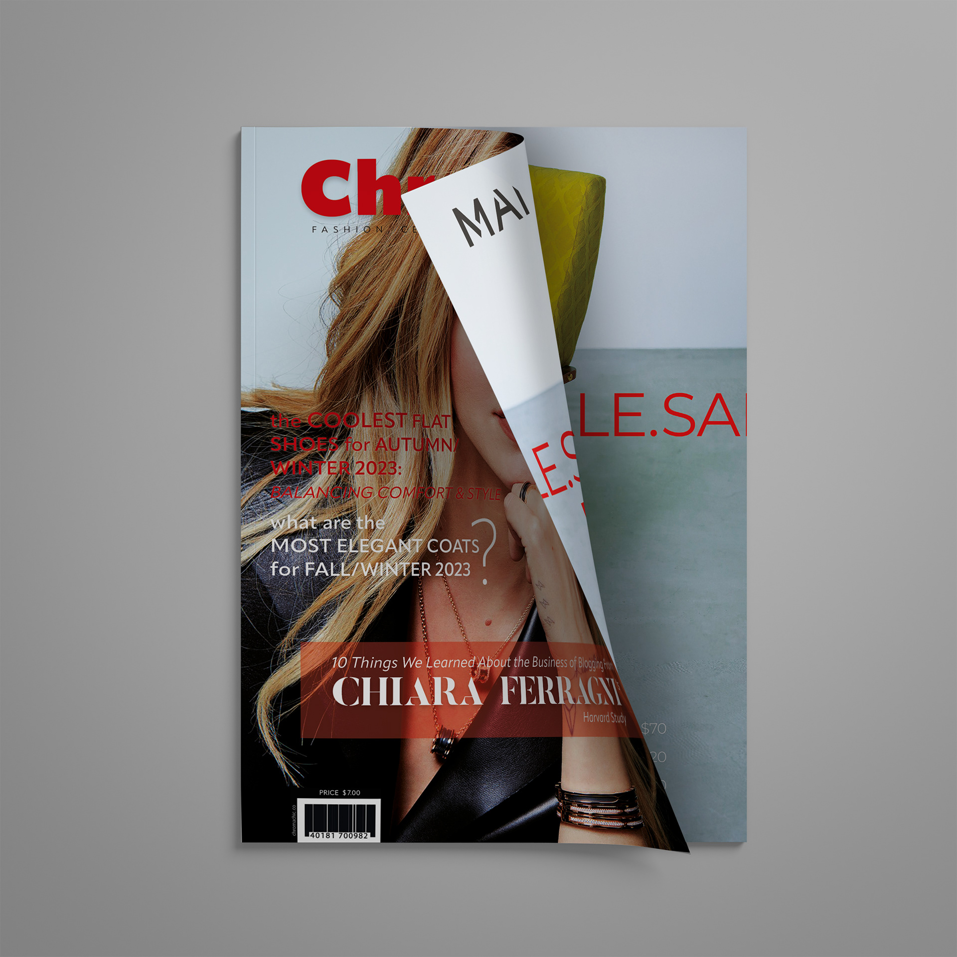 magazine cover design on Adobe InDesign @2023