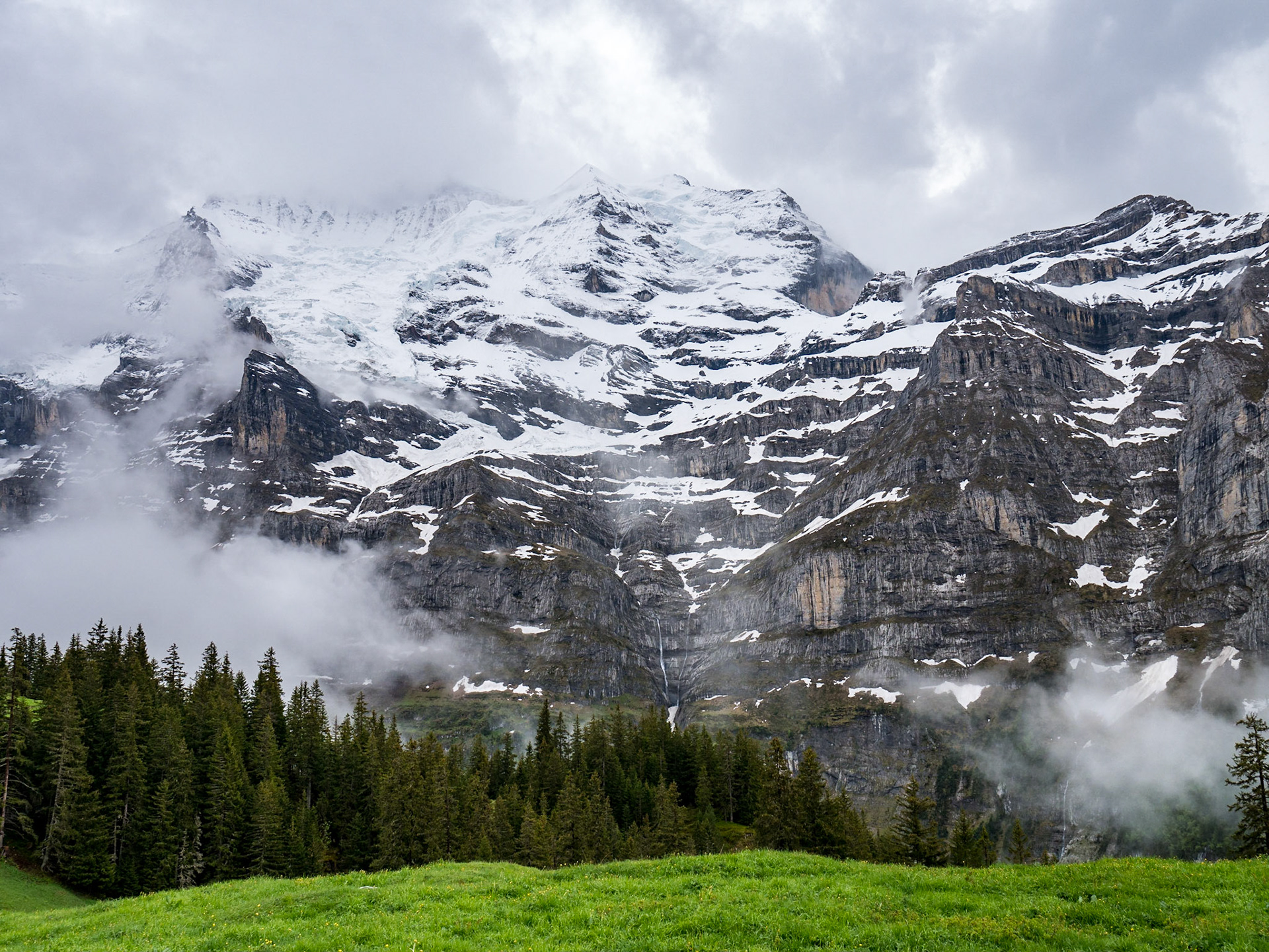 Silberhorn(?) from Mettla