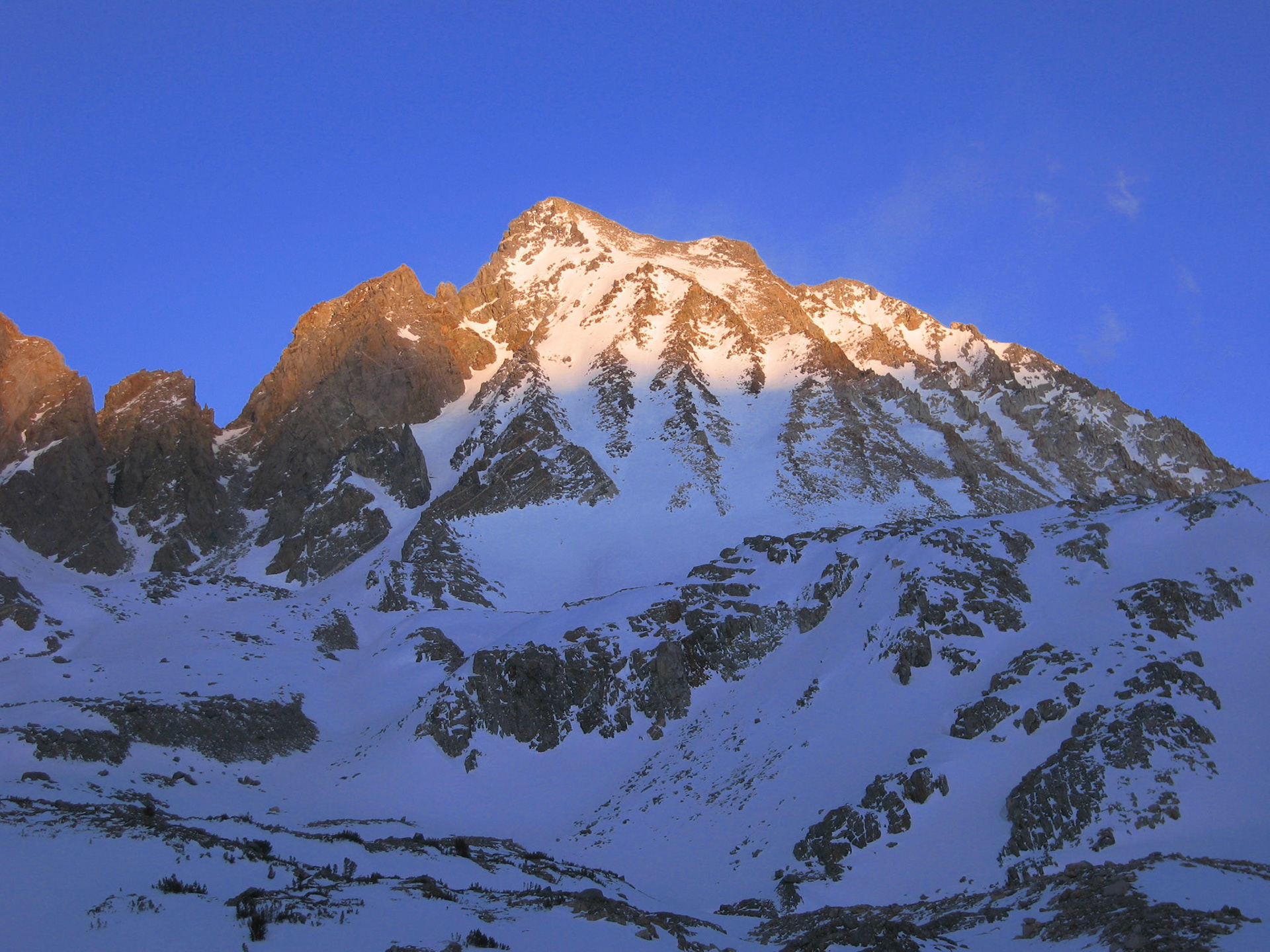 Mt. Aggasiz from Bishop Lake