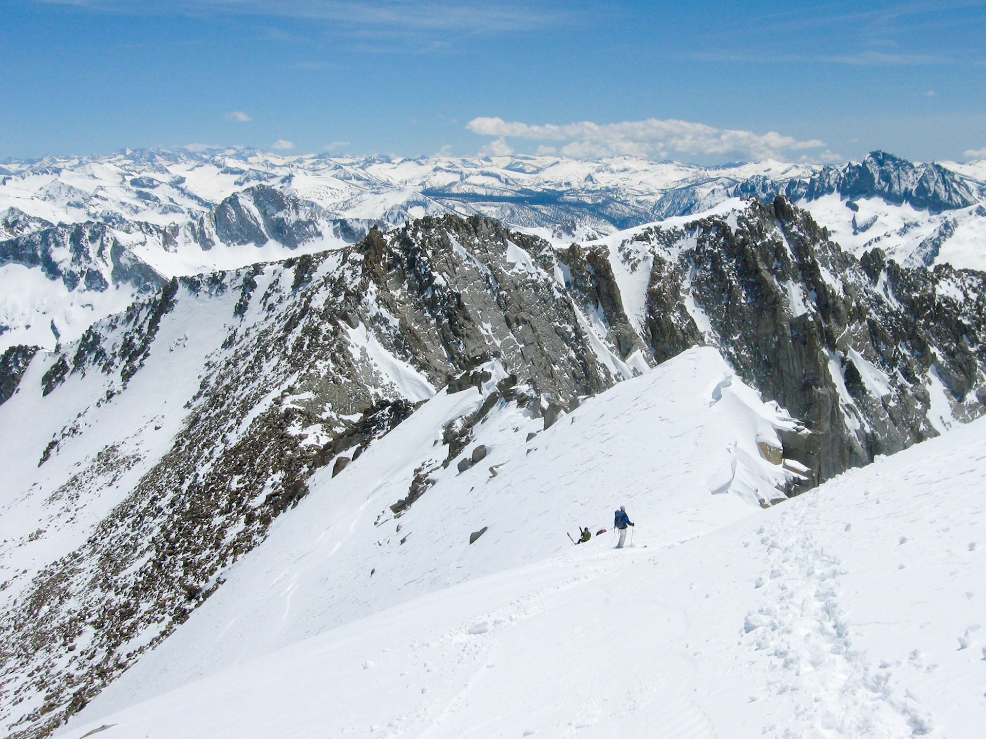 Descending Mt. Goode.