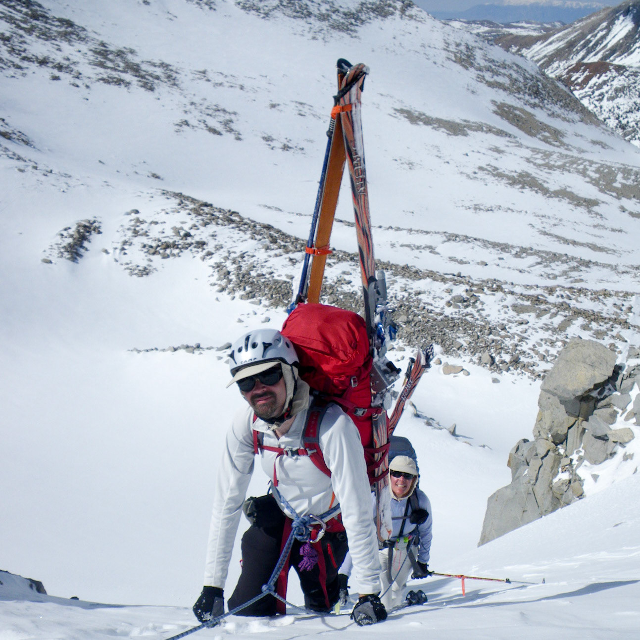 Climbing towards Dusy Basin