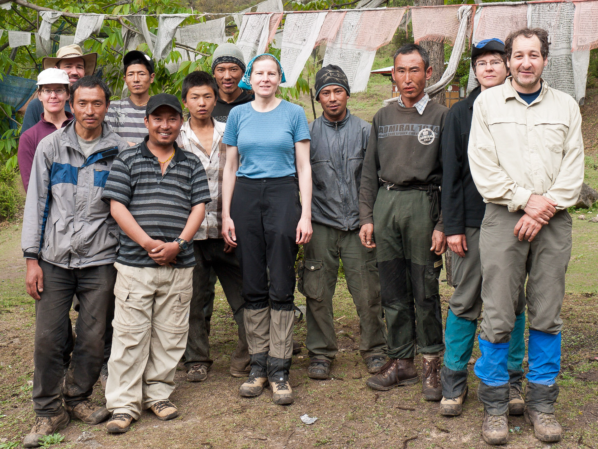 L to R: Stacey, Julin, Pema/Ugyen, Chungku, Sonam, Dorji, Yeshey Dorji, Doreen, Sonam, Ugyen Dorji, Deda, Dan