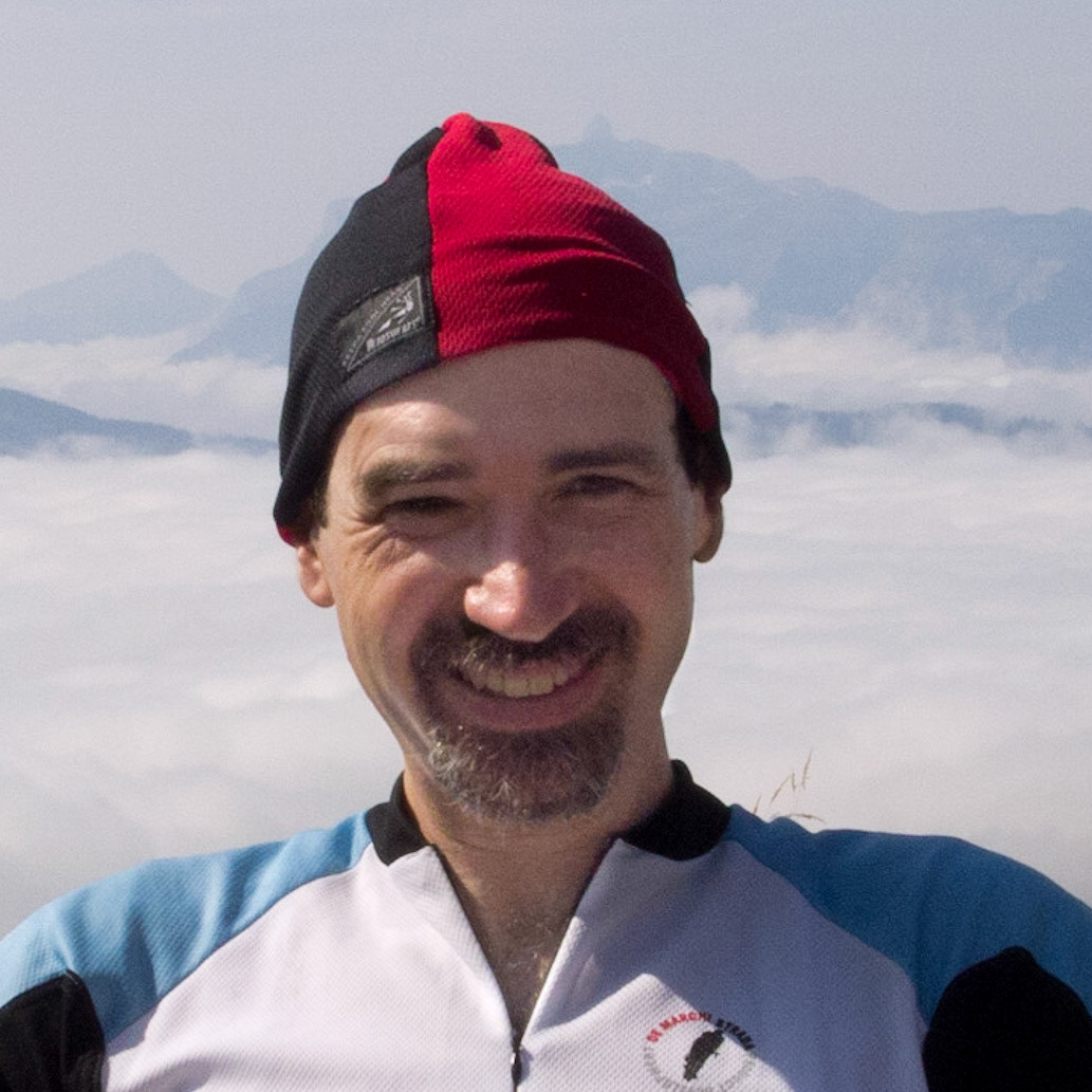 Enjoying my crepe complete at Col de Joux Plane summit