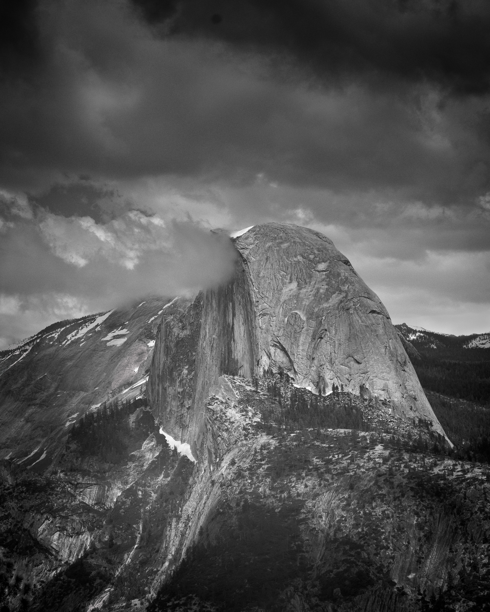 Half Dome makes its own weather