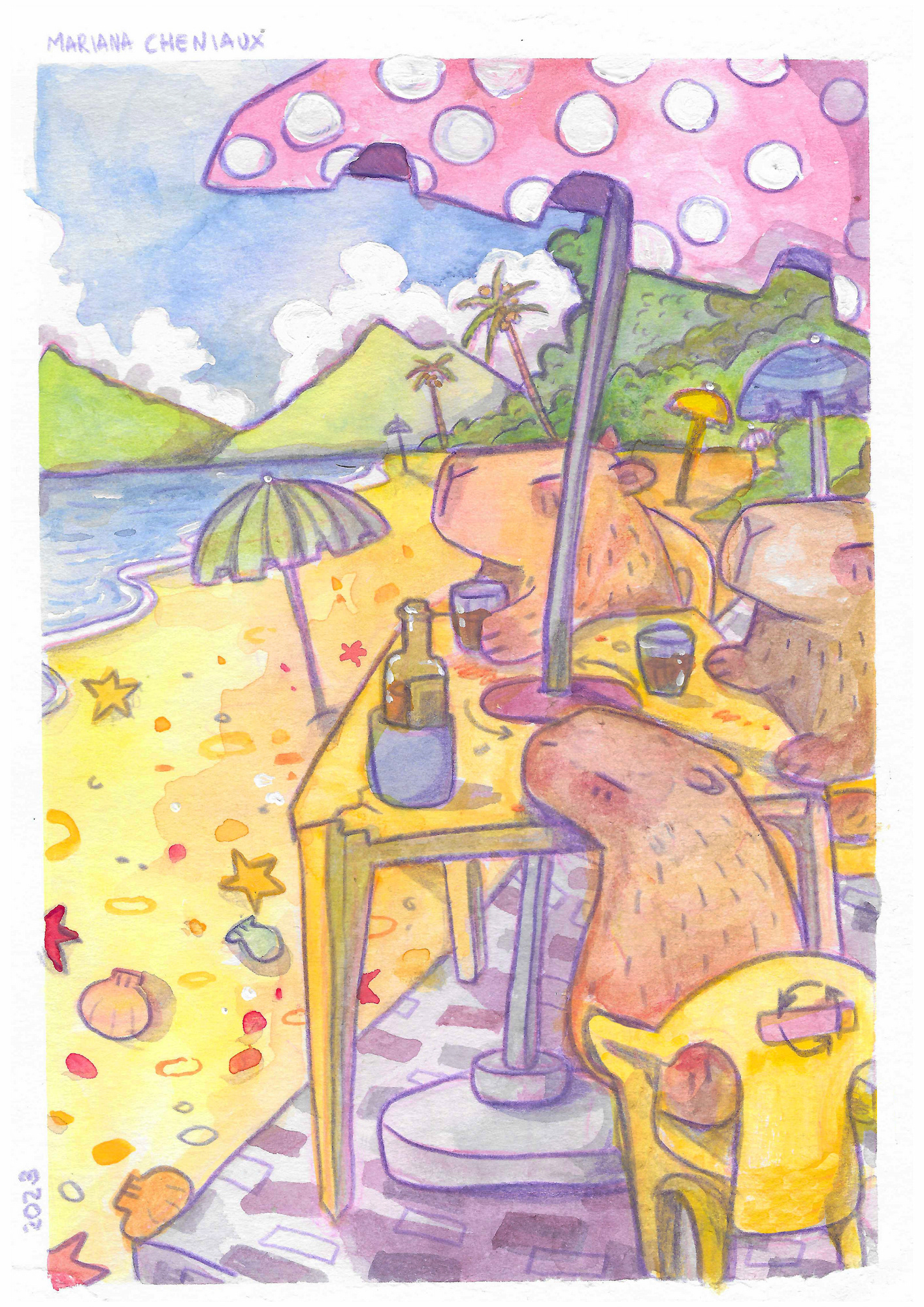 Cerva, watercolor (2024)