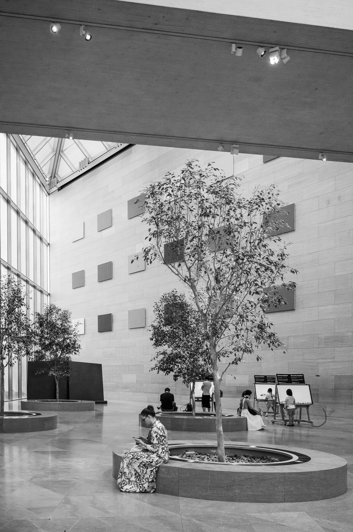 Dans le musée d'art moderne