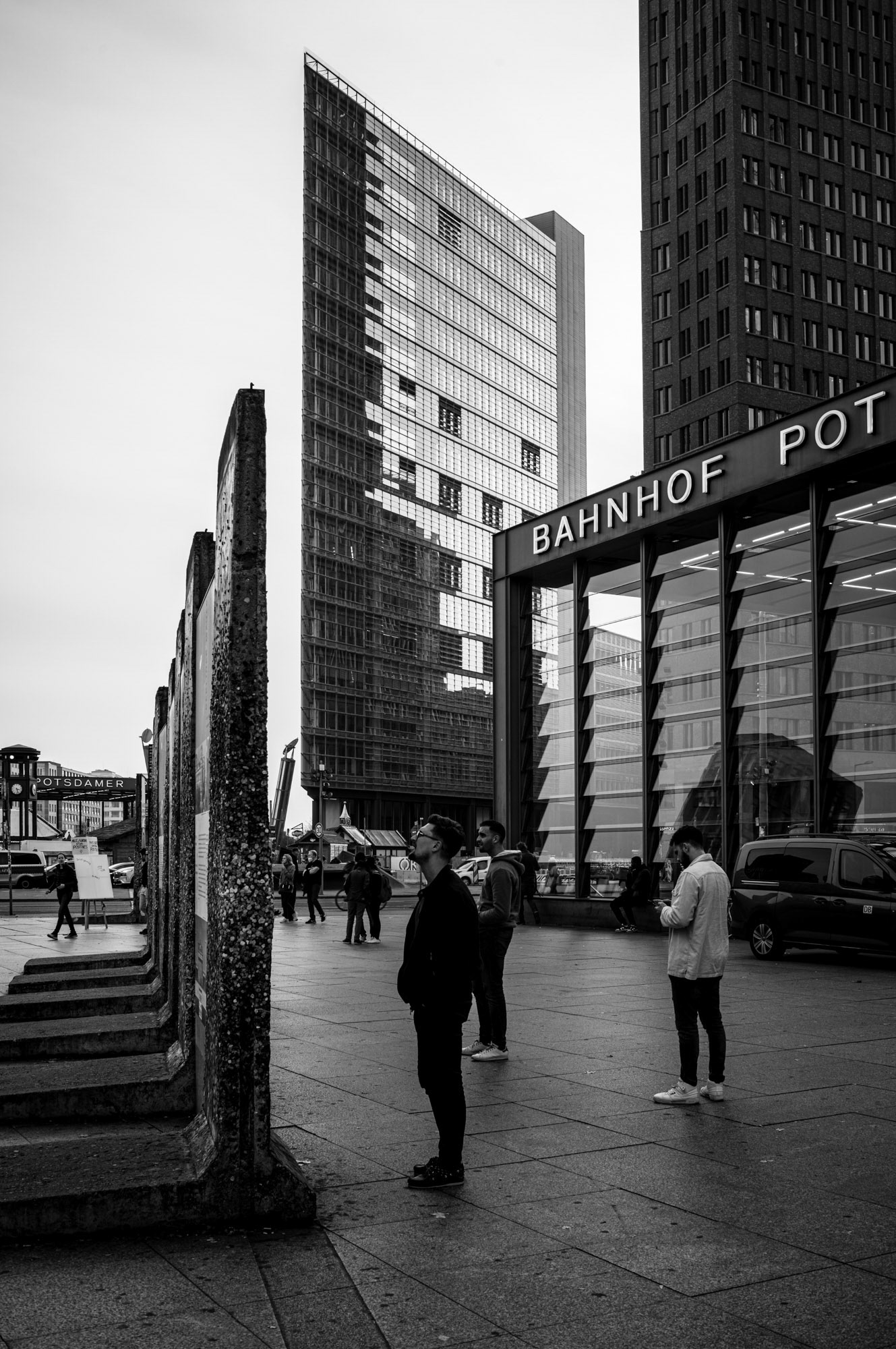 Morceaux du Mur sur la Potsdamer Platz