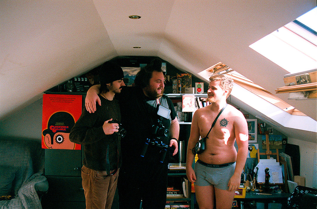 Cameron, Jake & Paul on the set of My Short Film; a Documentary