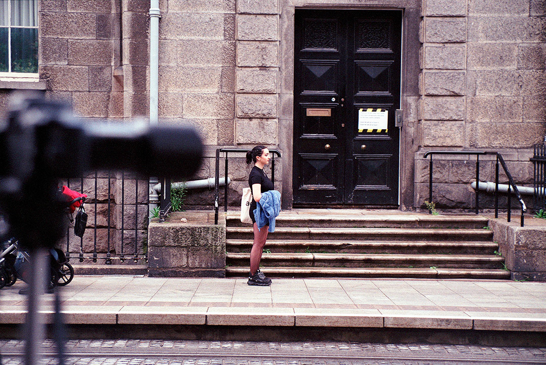 Sarah on the set of My Short Film; a Documentary