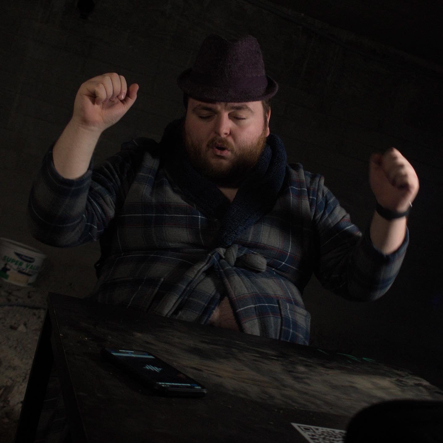 Cameron on the set of the My Hole Music Video