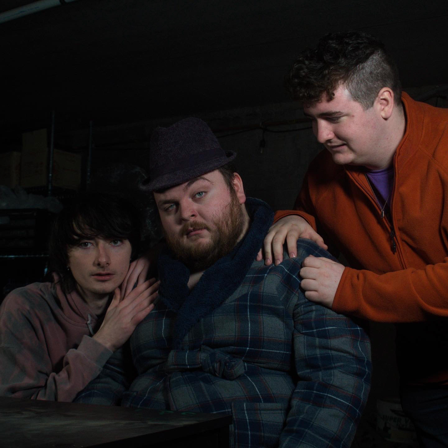 Cameron, Jamie & Iarla on the set of the My Hole Music Video