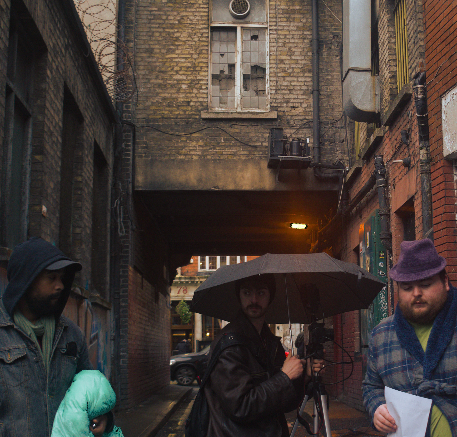 The Crew on the set of the My Hole Music Video