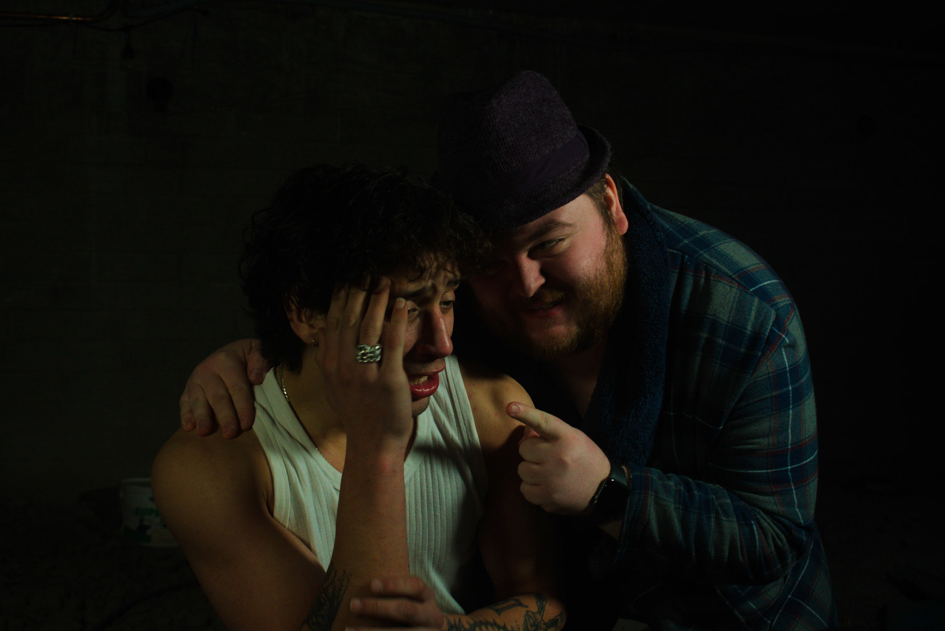 Abdu & Cameron on the set of the My Hole Music Video