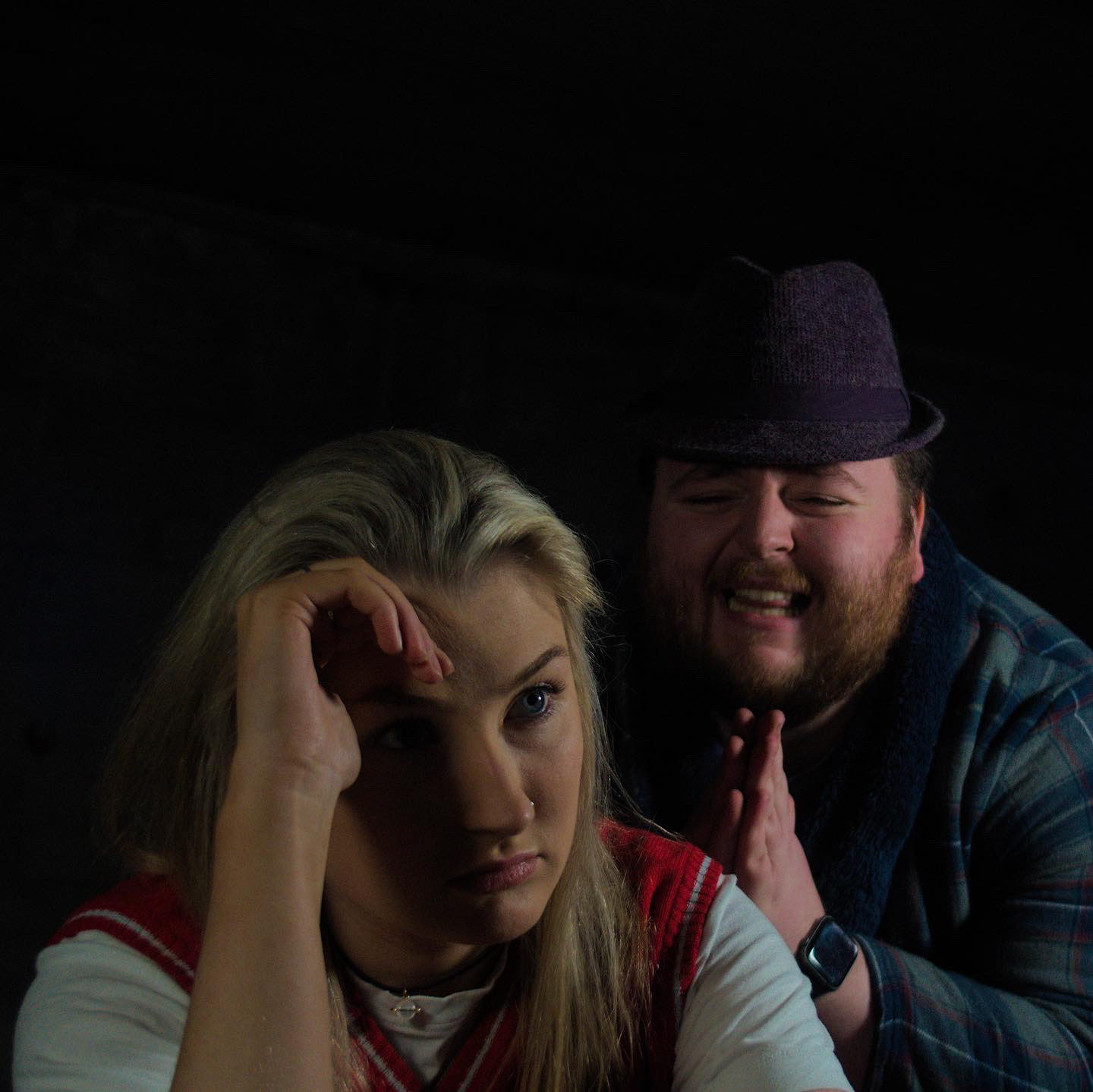 Cameron & Odette on the set of the My Hole Music Video