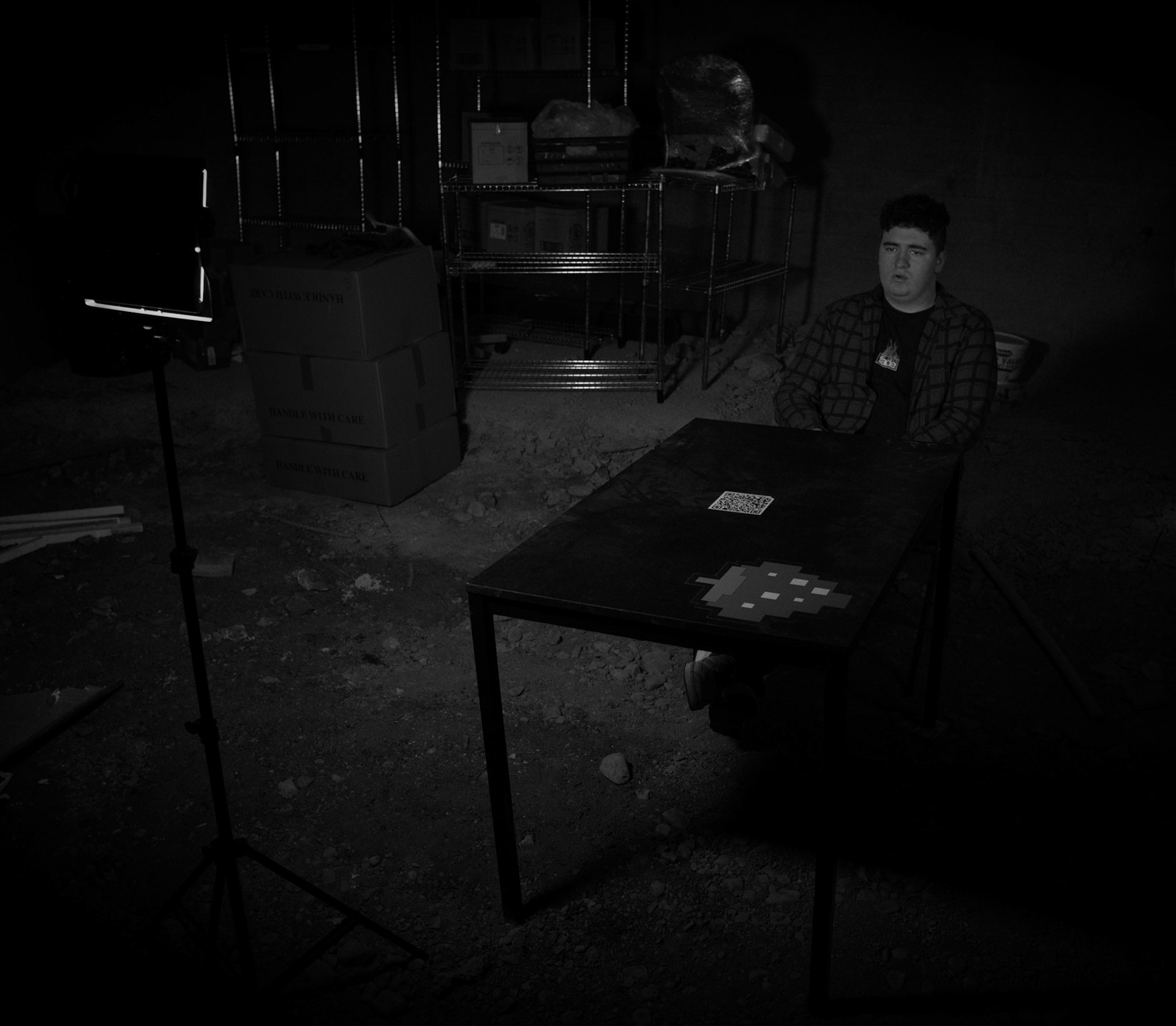 Jamie on the set of the My Hole Music Video