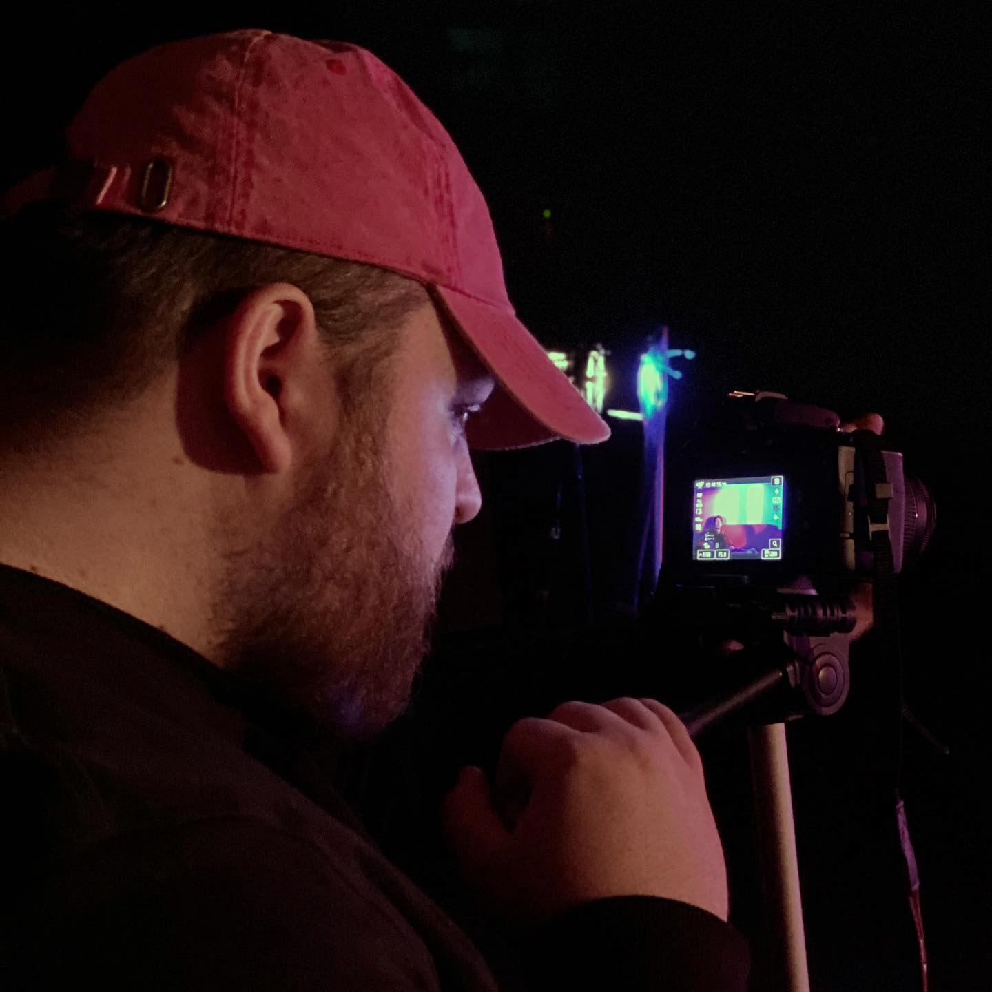 Cameron on the set of We'll Always Have Paris