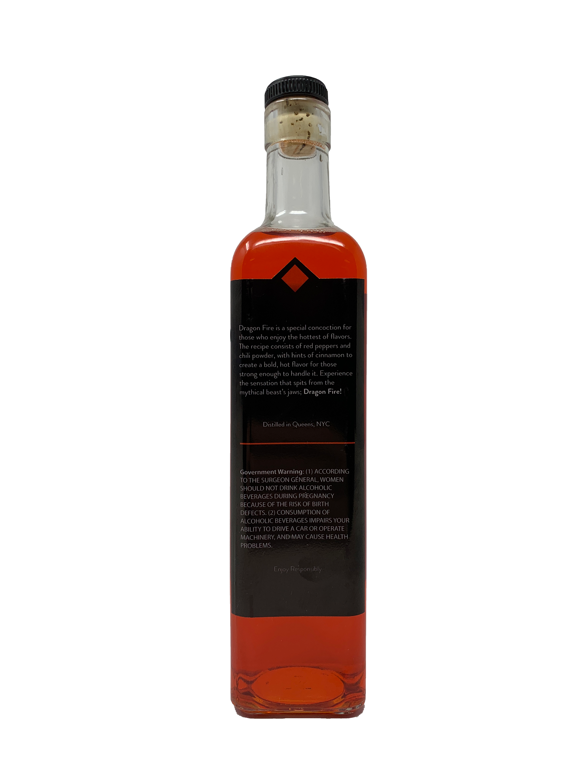 Dragon Fire Bottle Back