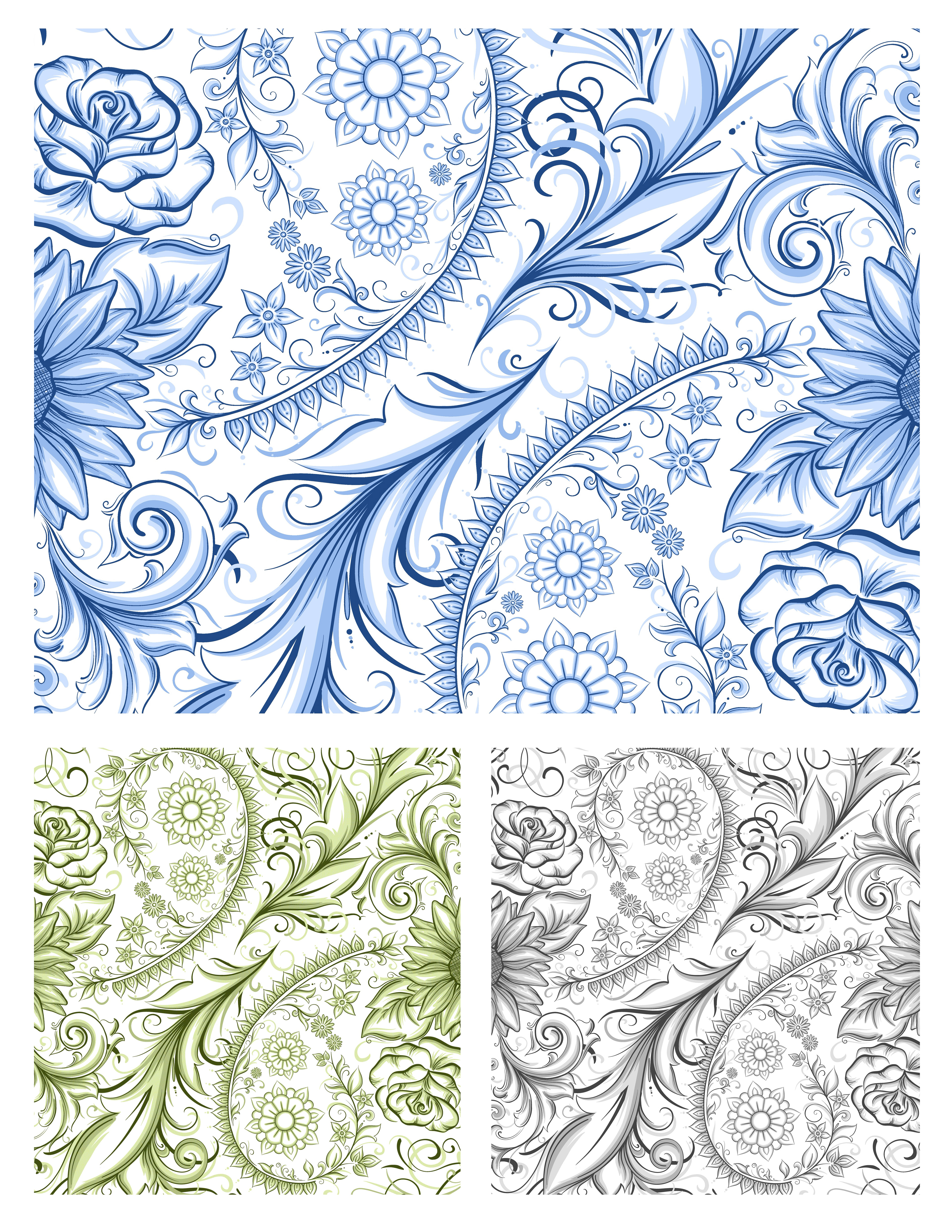“Floral Paisley” Pattern Design
