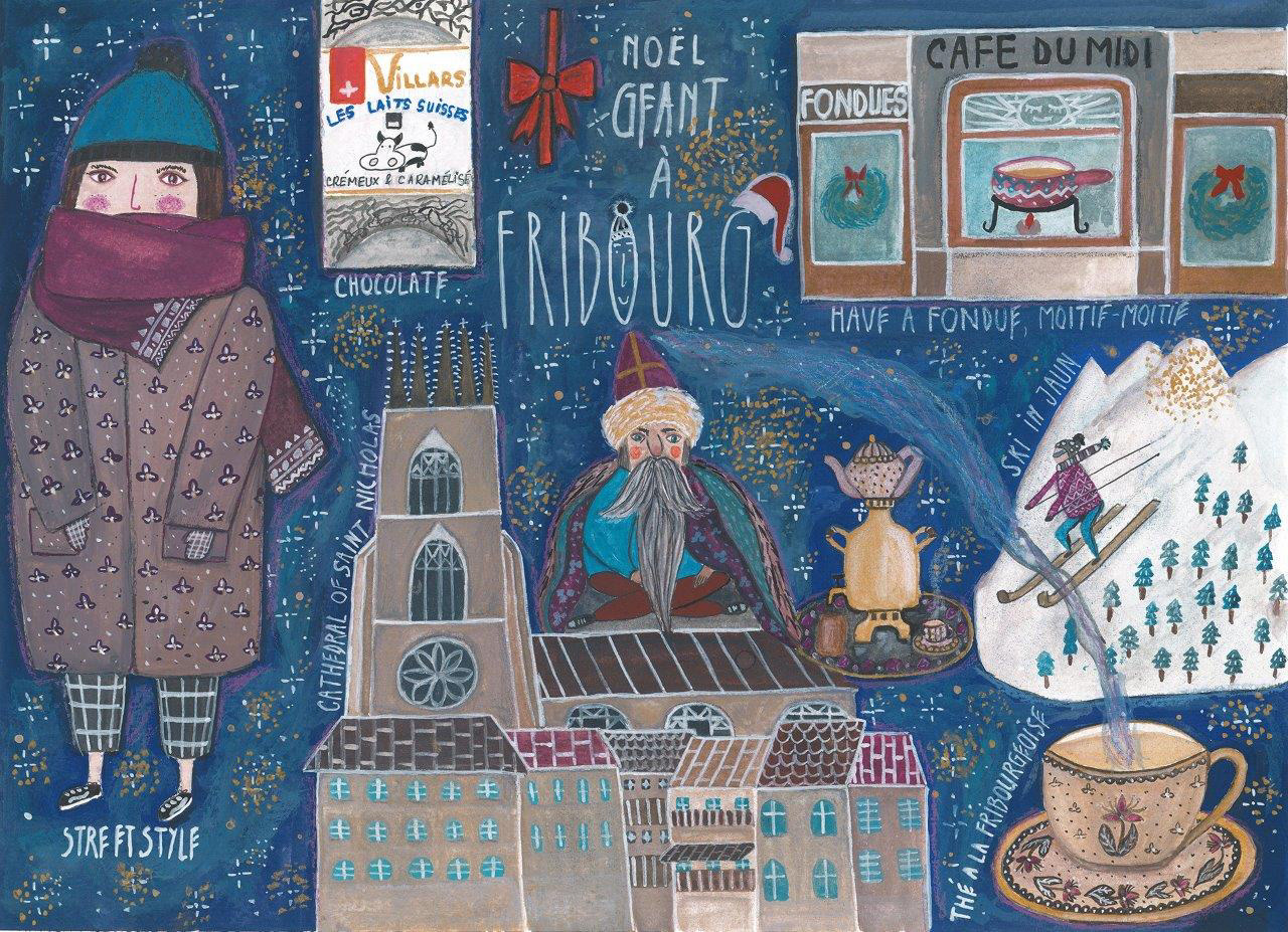 Giant Christmas in Fribourg