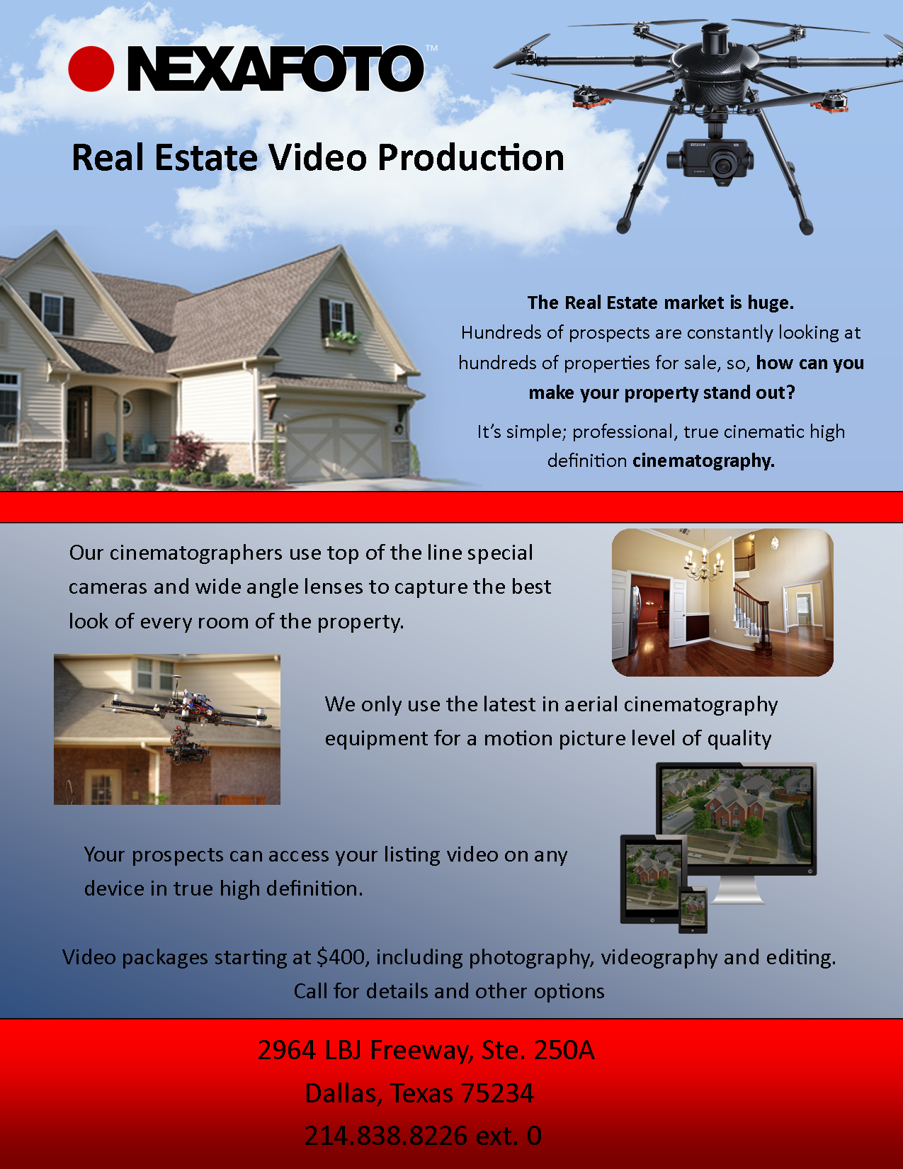 Full page add for magazine