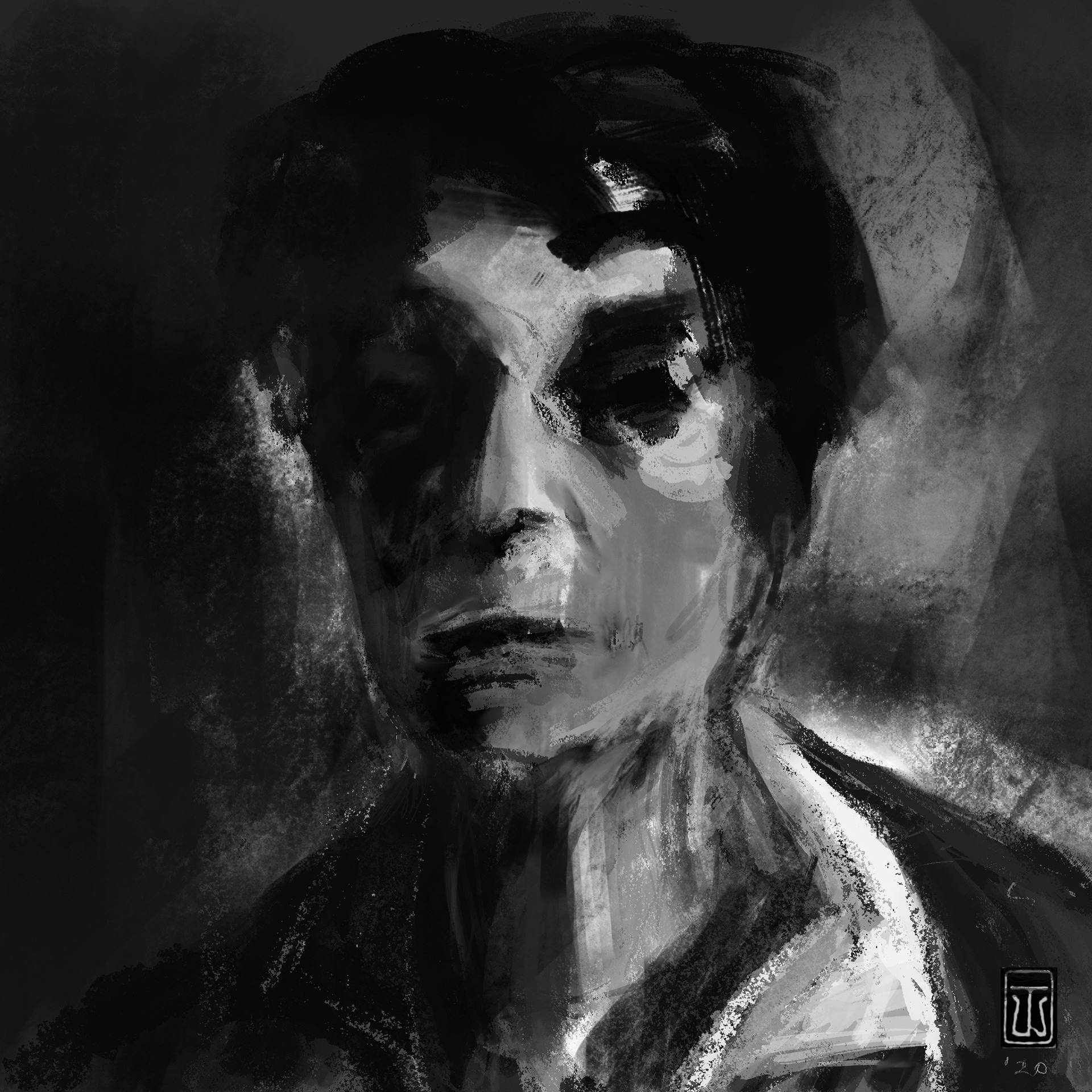 Edith in Black & White